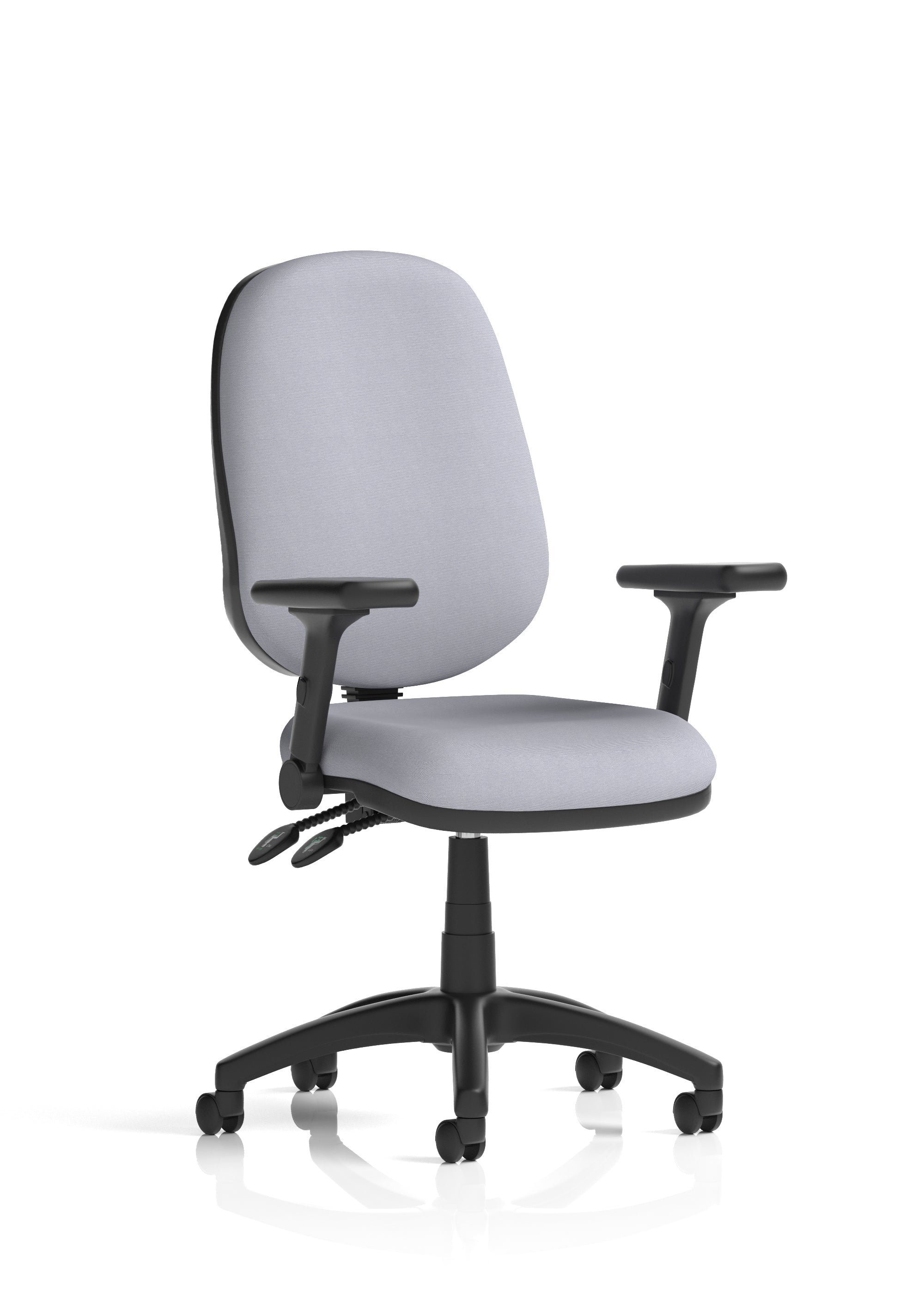 Eclipse Plus II Medium Back Task Operator Office Chair In Quest And Rivet Fabric