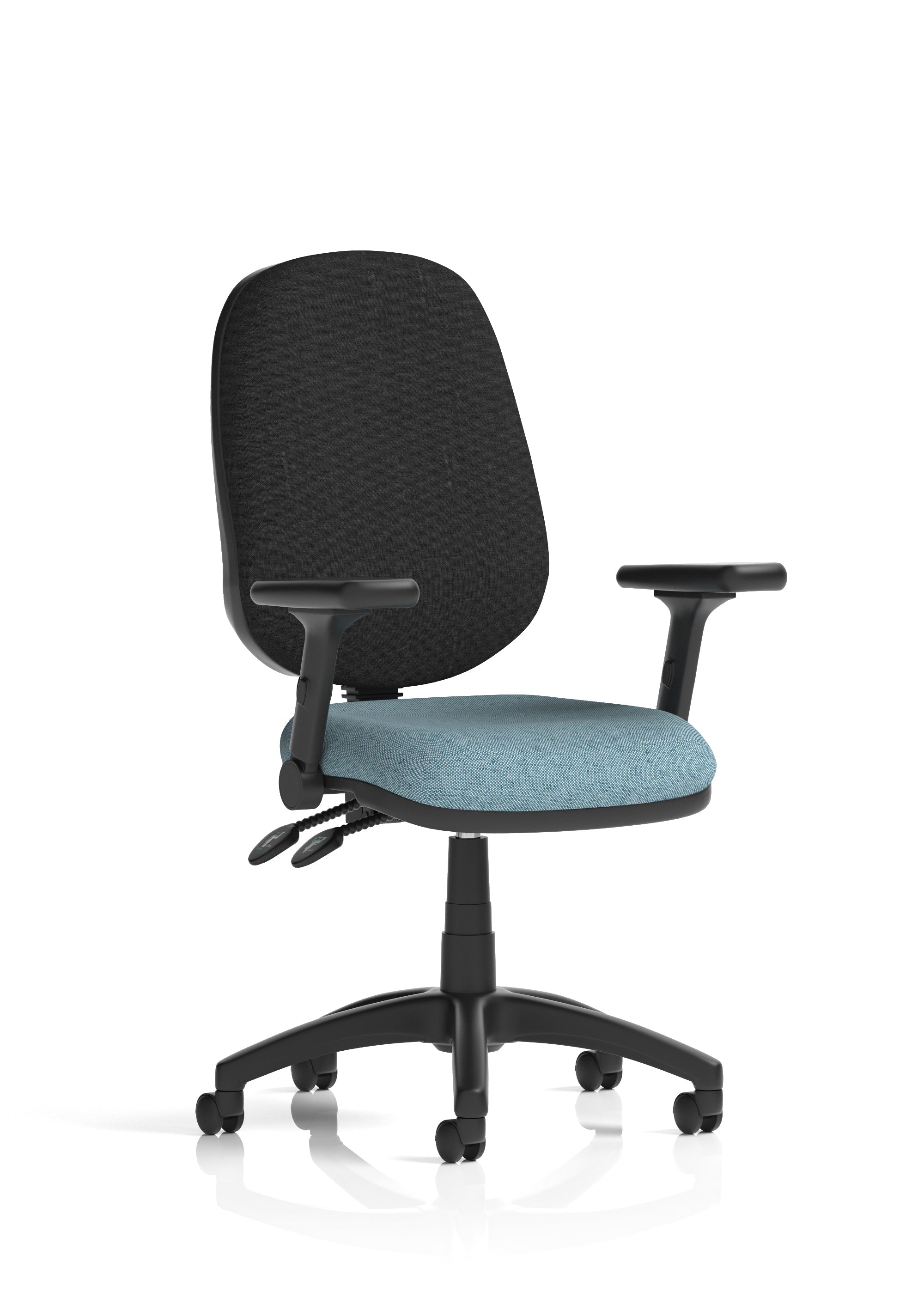 Eclipse Plus II Medium Back Task Operator Office Chair In Quest And Rivet Fabric