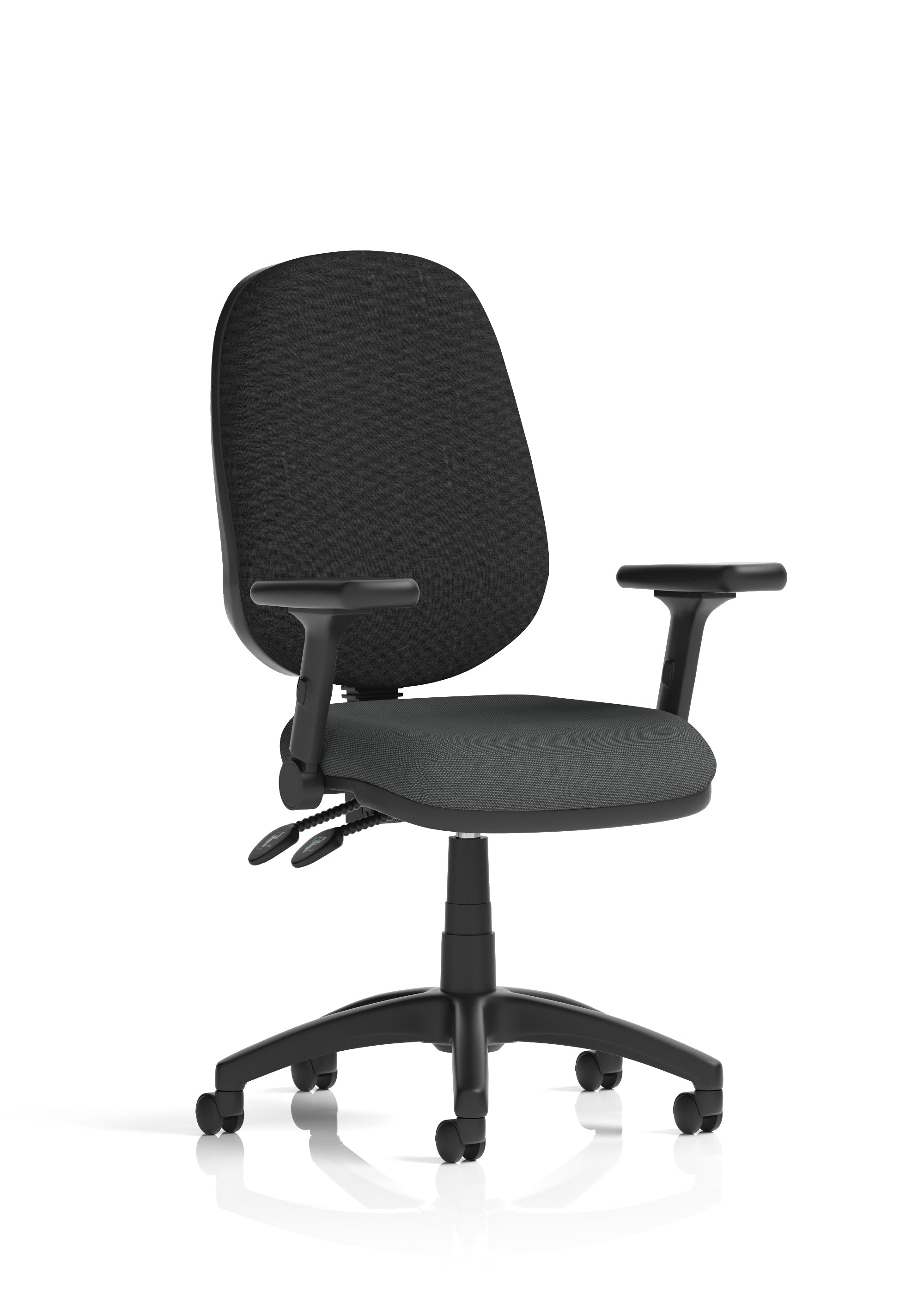 Eclipse Plus II Medium Back Task Operator Office Chair In Quest And Rivet Fabric
