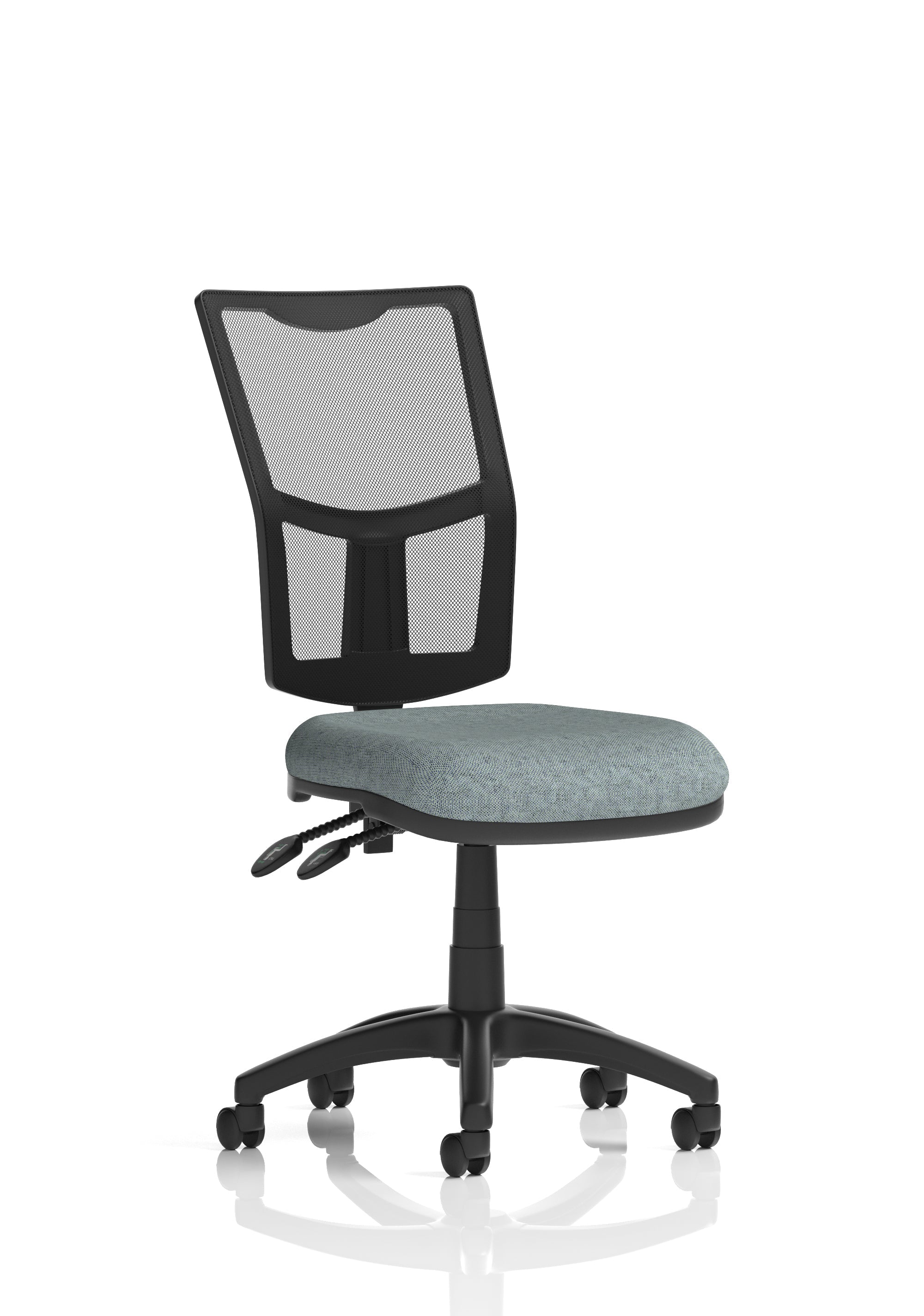 Eclipse Plus II Medium Mesh Back Task Operator Office Chair In Quest And Rivet Fabric