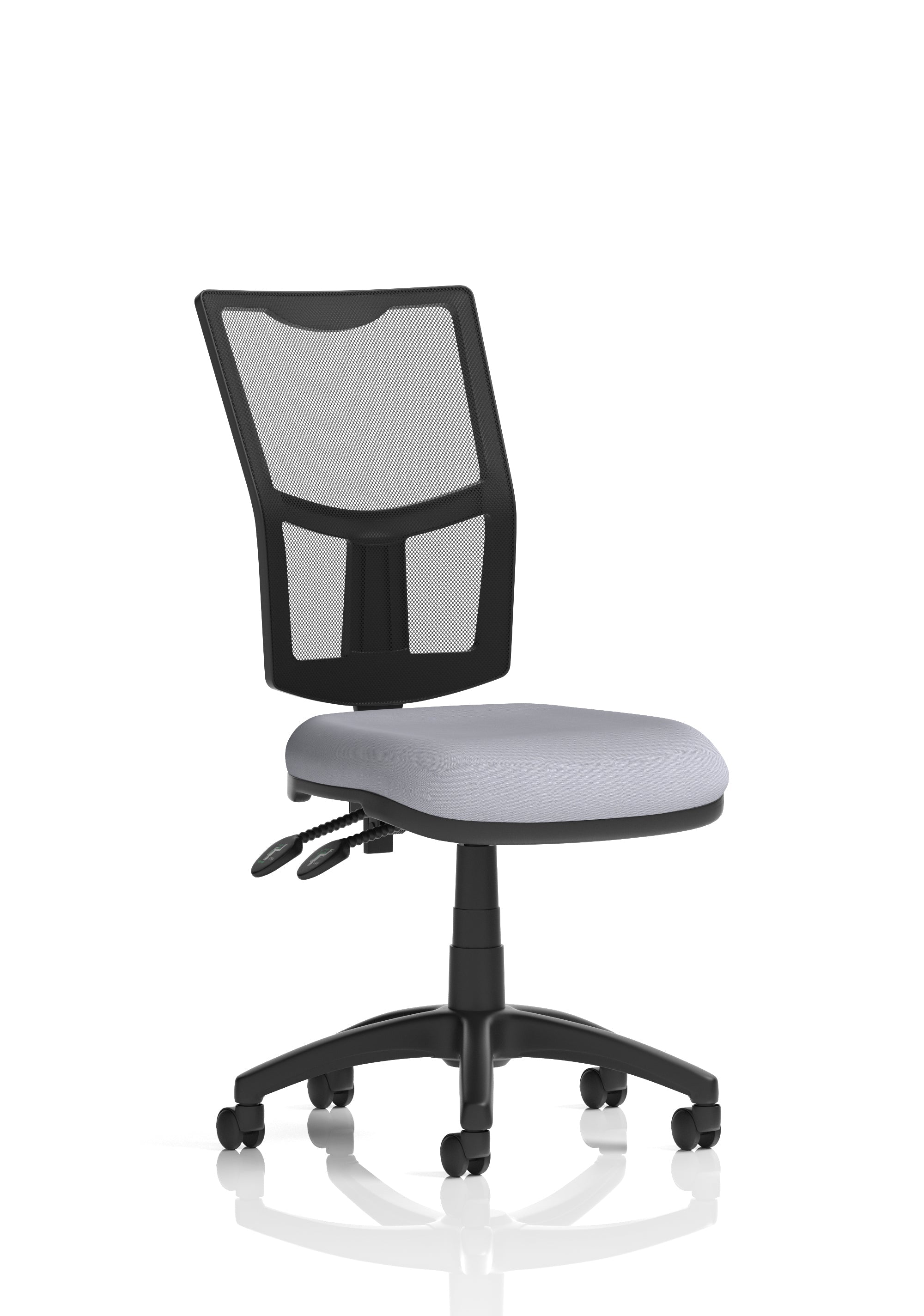 Eclipse Plus II Medium Mesh Back Task Operator Office Chair In Quest And Rivet Fabric