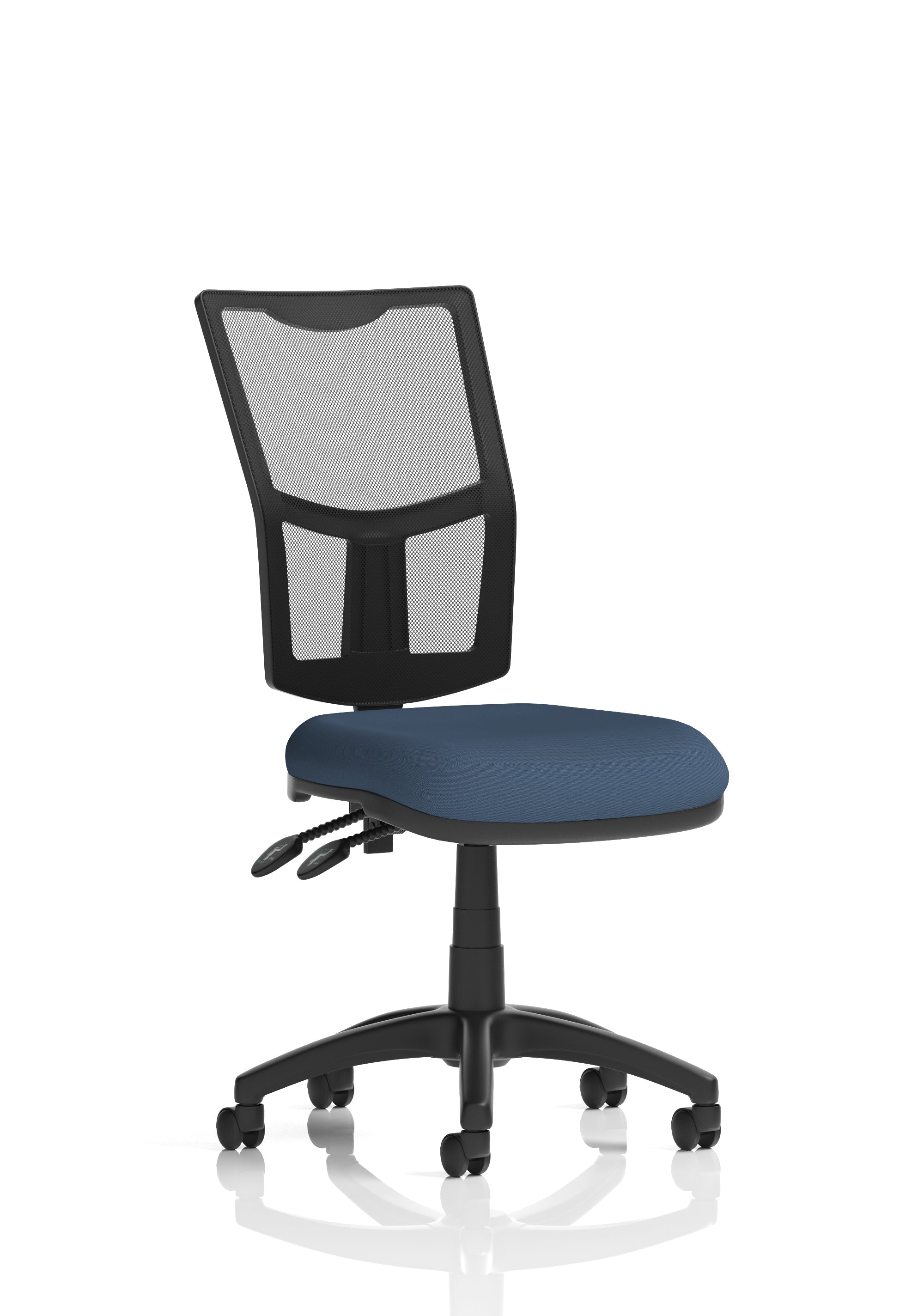 Eclipse Plus II Medium Mesh Back Task Operator Office Chair In Quest And Rivet Fabric