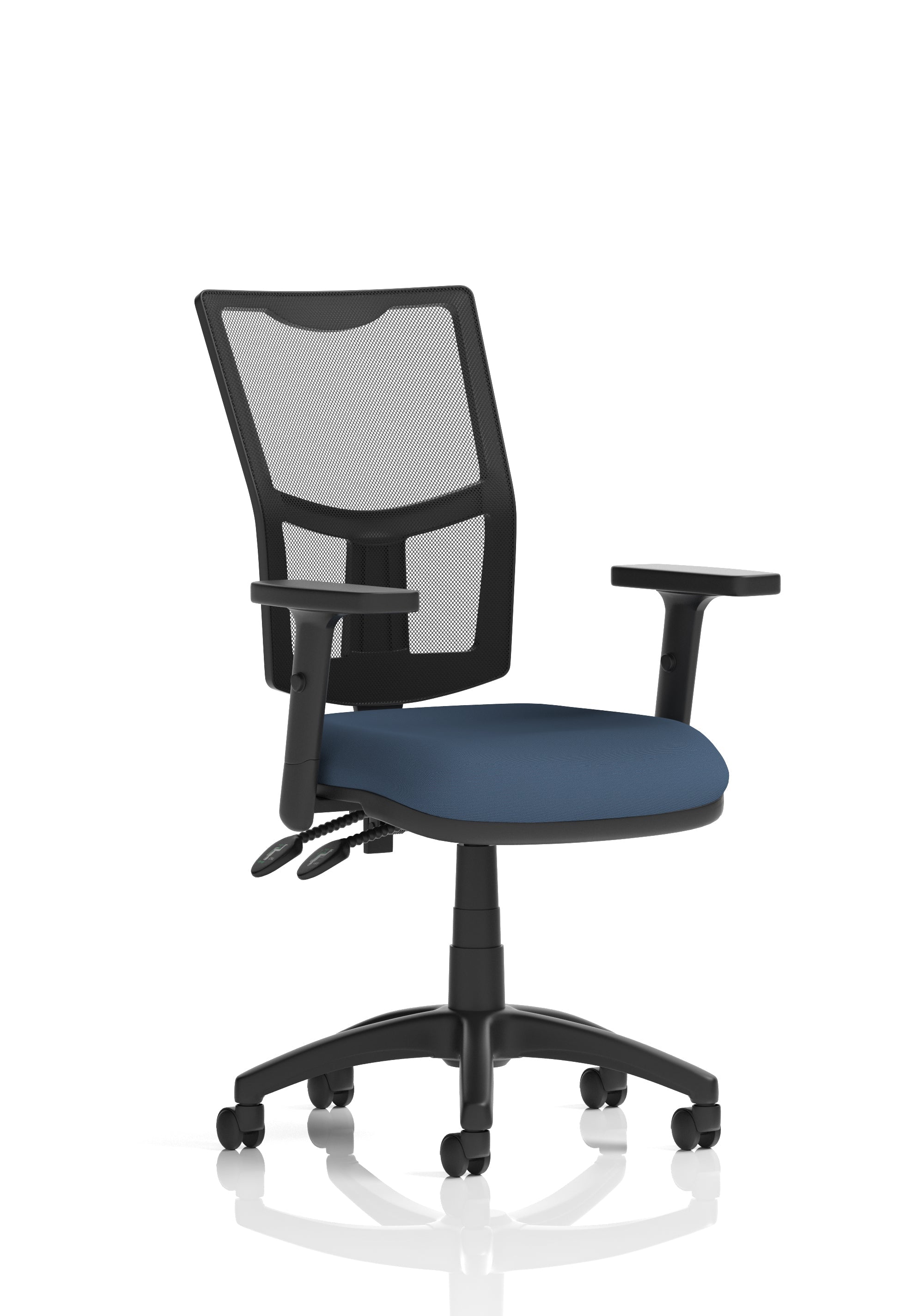 Eclipse Plus II Medium Mesh Back Task Operator Office Chair In Quest And Rivet Fabric