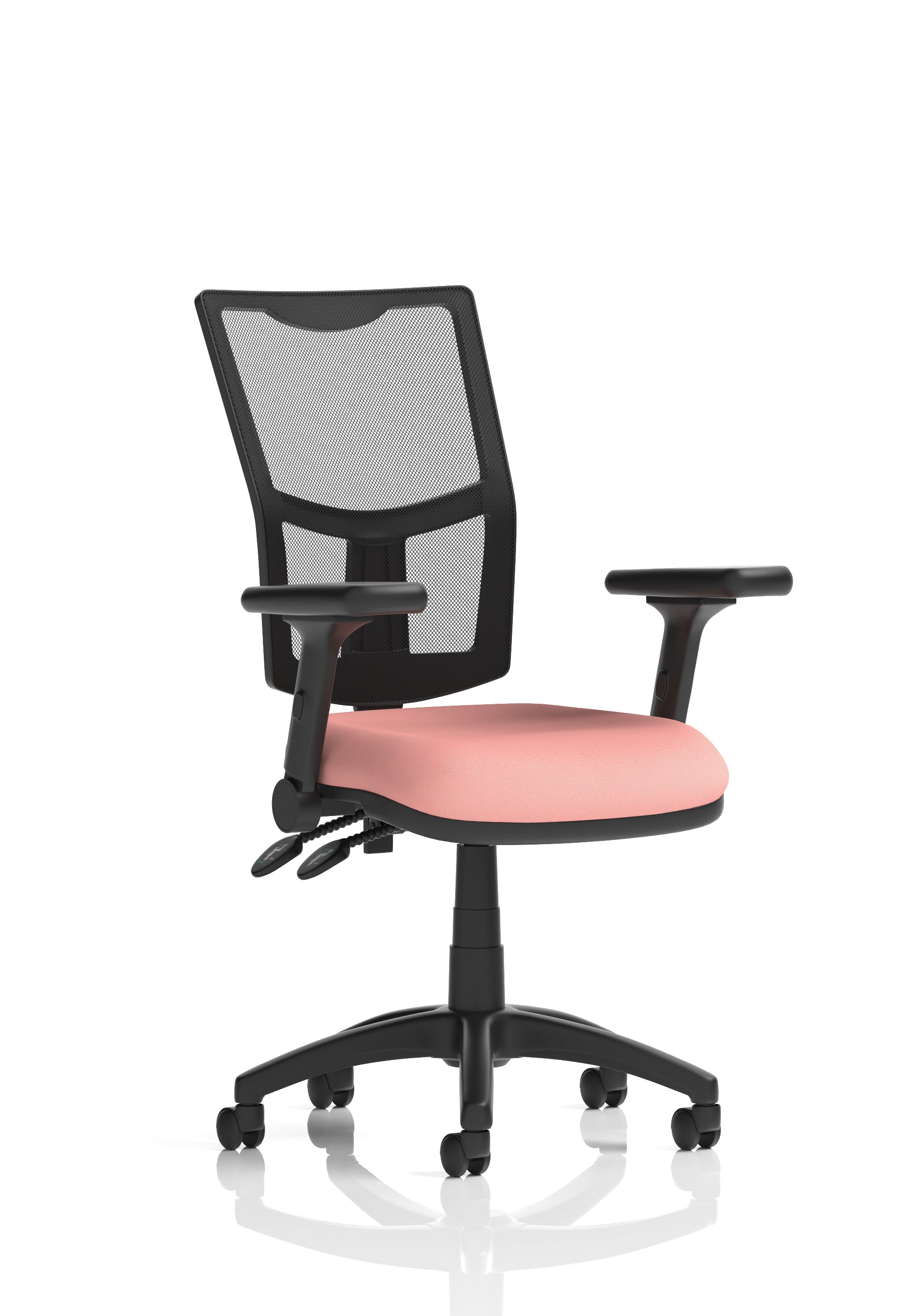 Eclipse Plus II Medium Mesh Back Task Operator Office Chair In Quest And Rivet Fabric