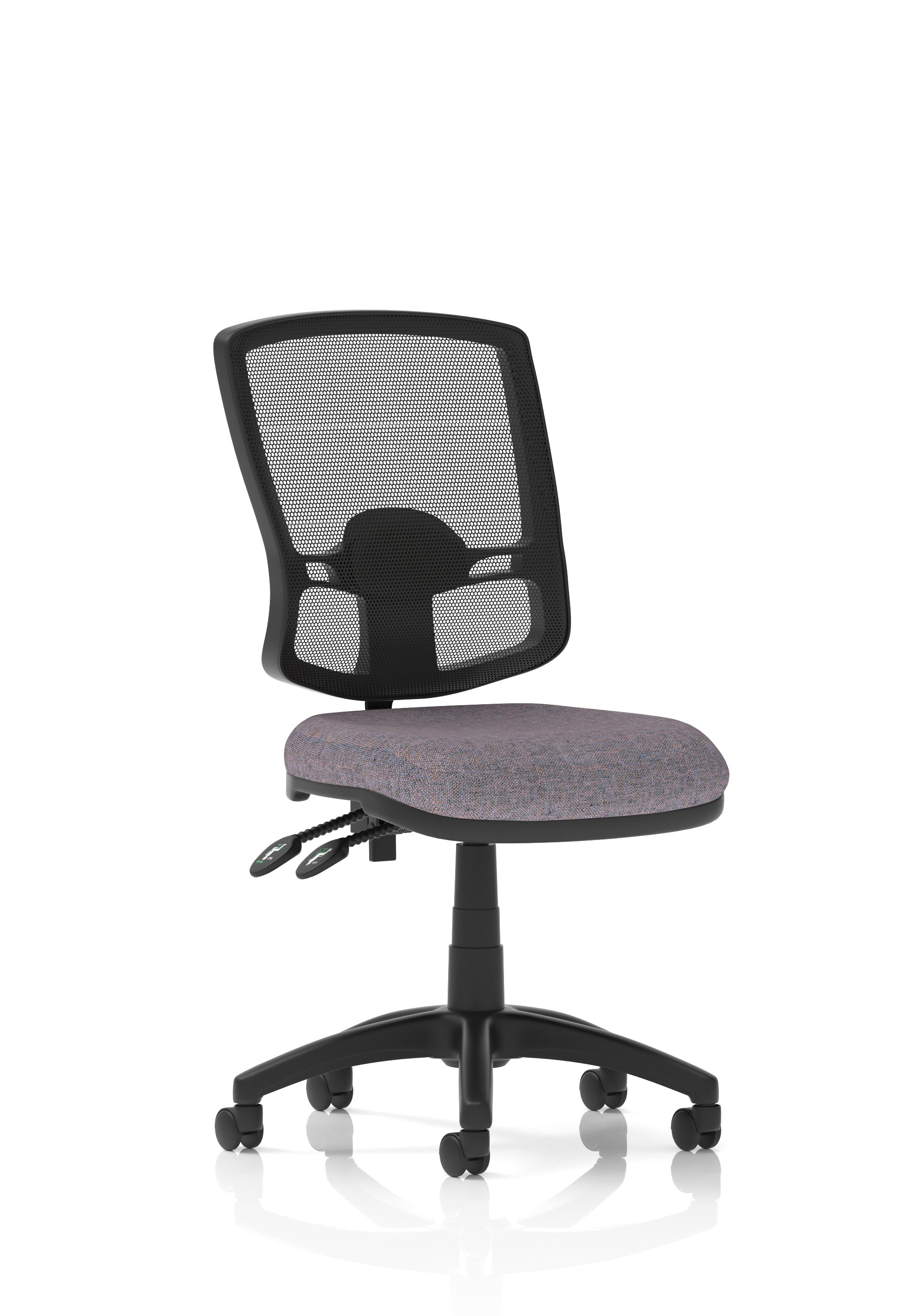 Eclipse Plus II Deluxe Mesh Back Task Operator Office Chair In Quest And Rivet Fabric