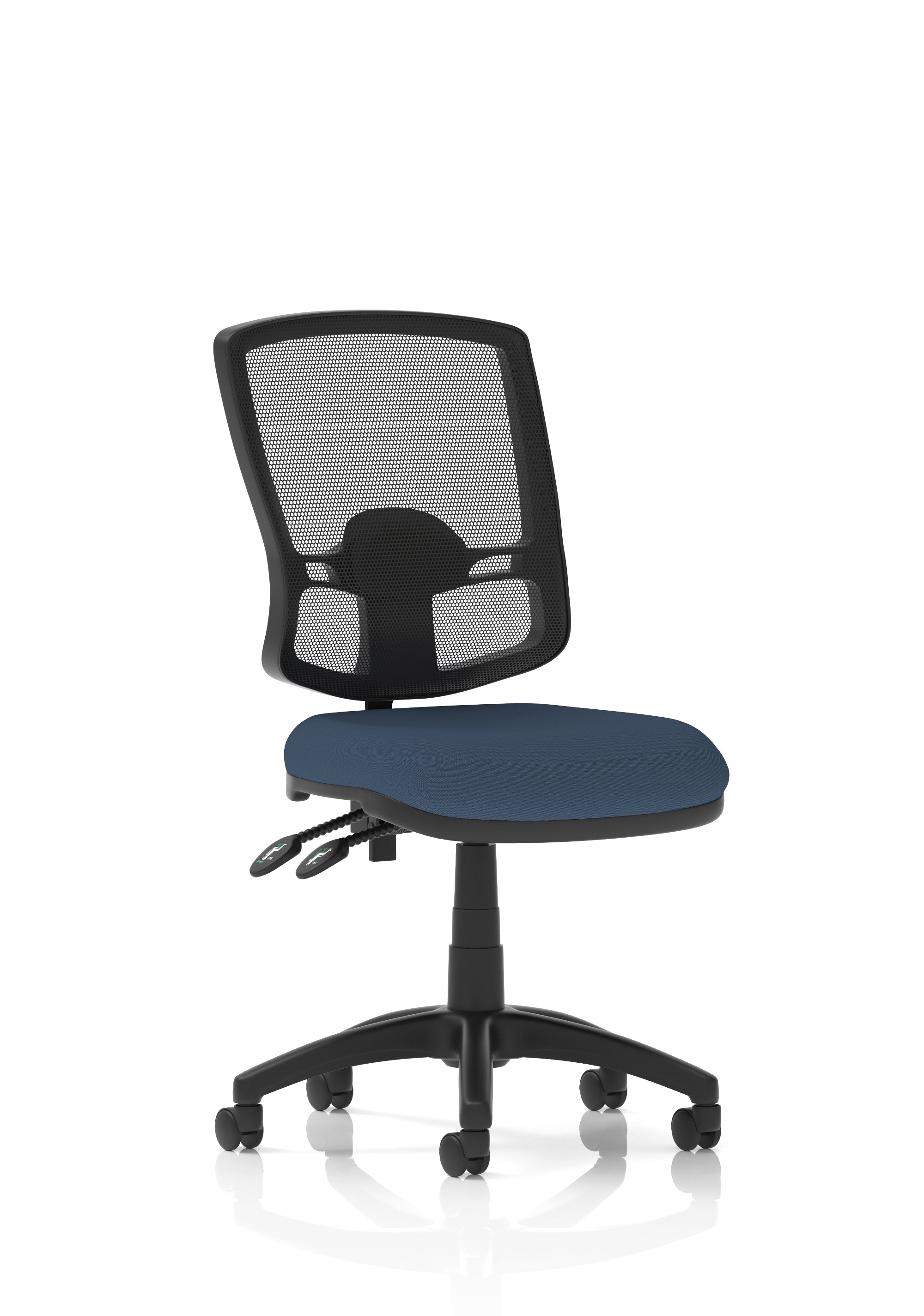 Eclipse Plus II Deluxe Mesh Back Task Operator Office Chair In Quest And Rivet Fabric