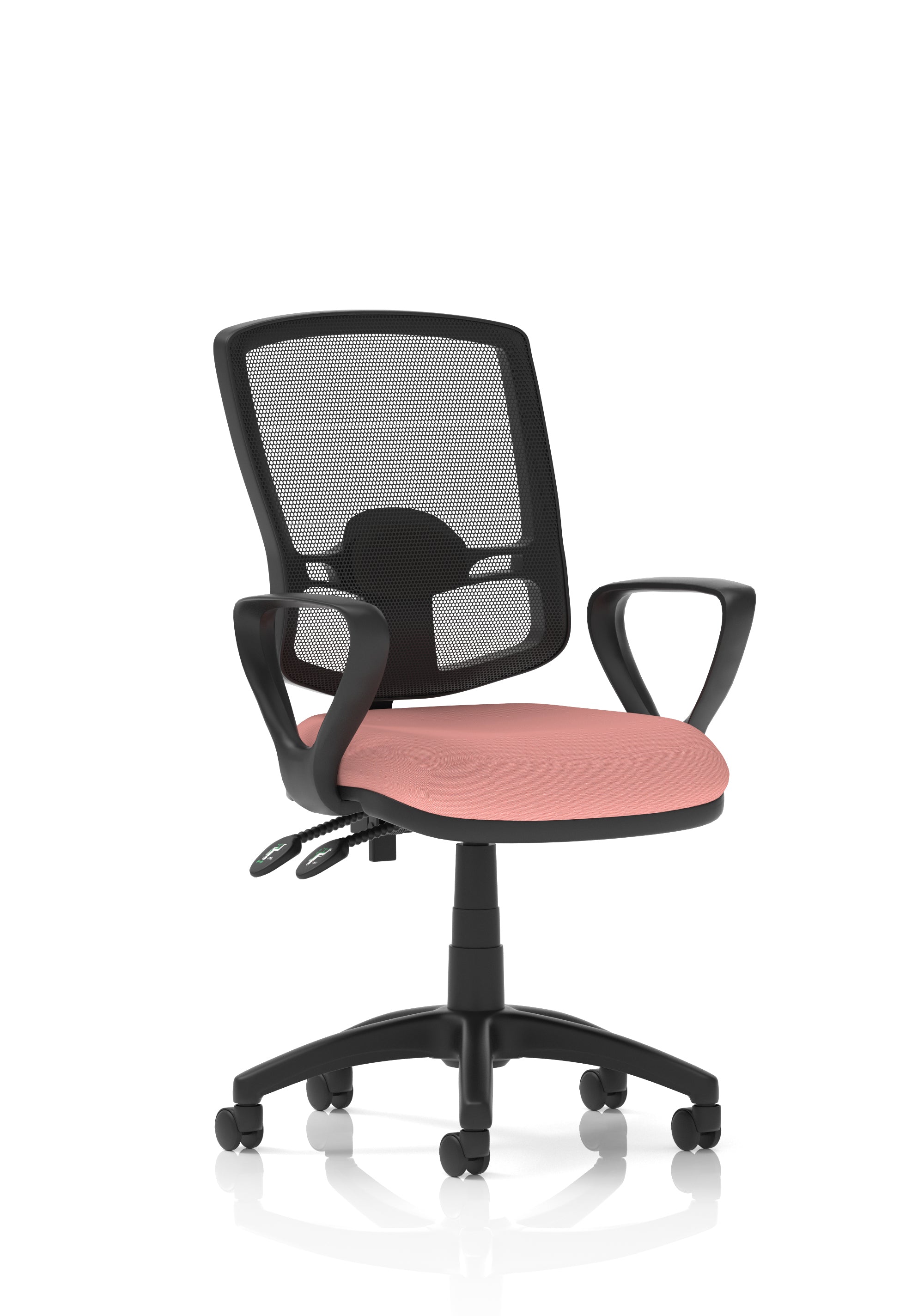 Eclipse Plus II Deluxe Mesh Back Task Operator Office Chair In Quest And Rivet Fabric