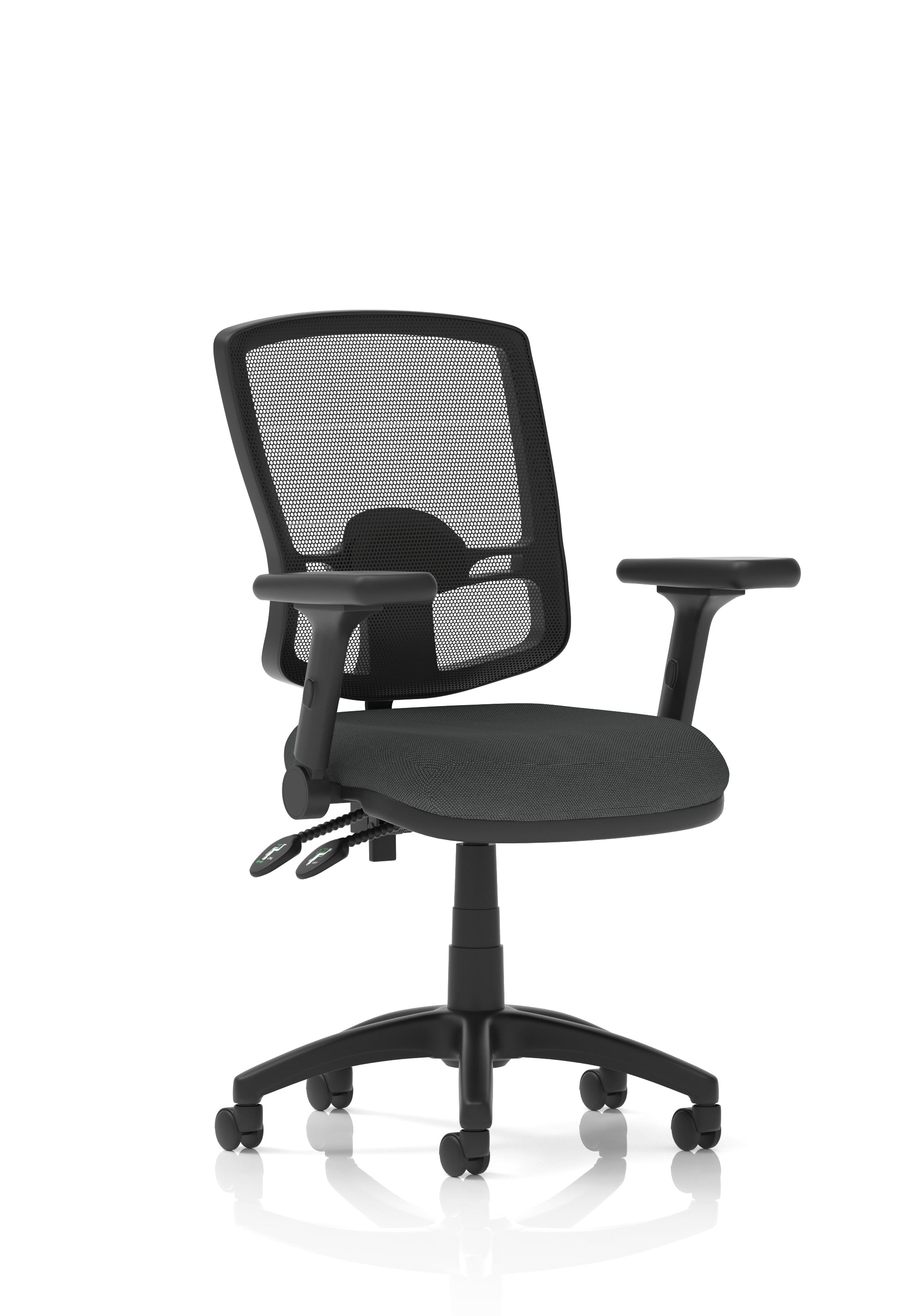 Eclipse Plus II Deluxe Mesh Back Task Operator Office Chair In Quest And Rivet Fabric