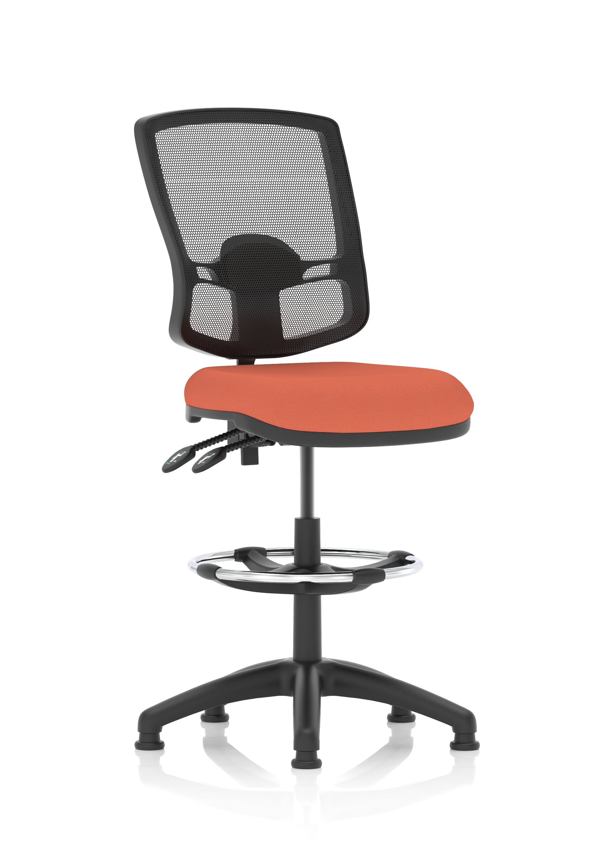 Eclipse Plus II Deluxe Mesh Back Task Operator Office Chair In Quest And Rivet Fabric
