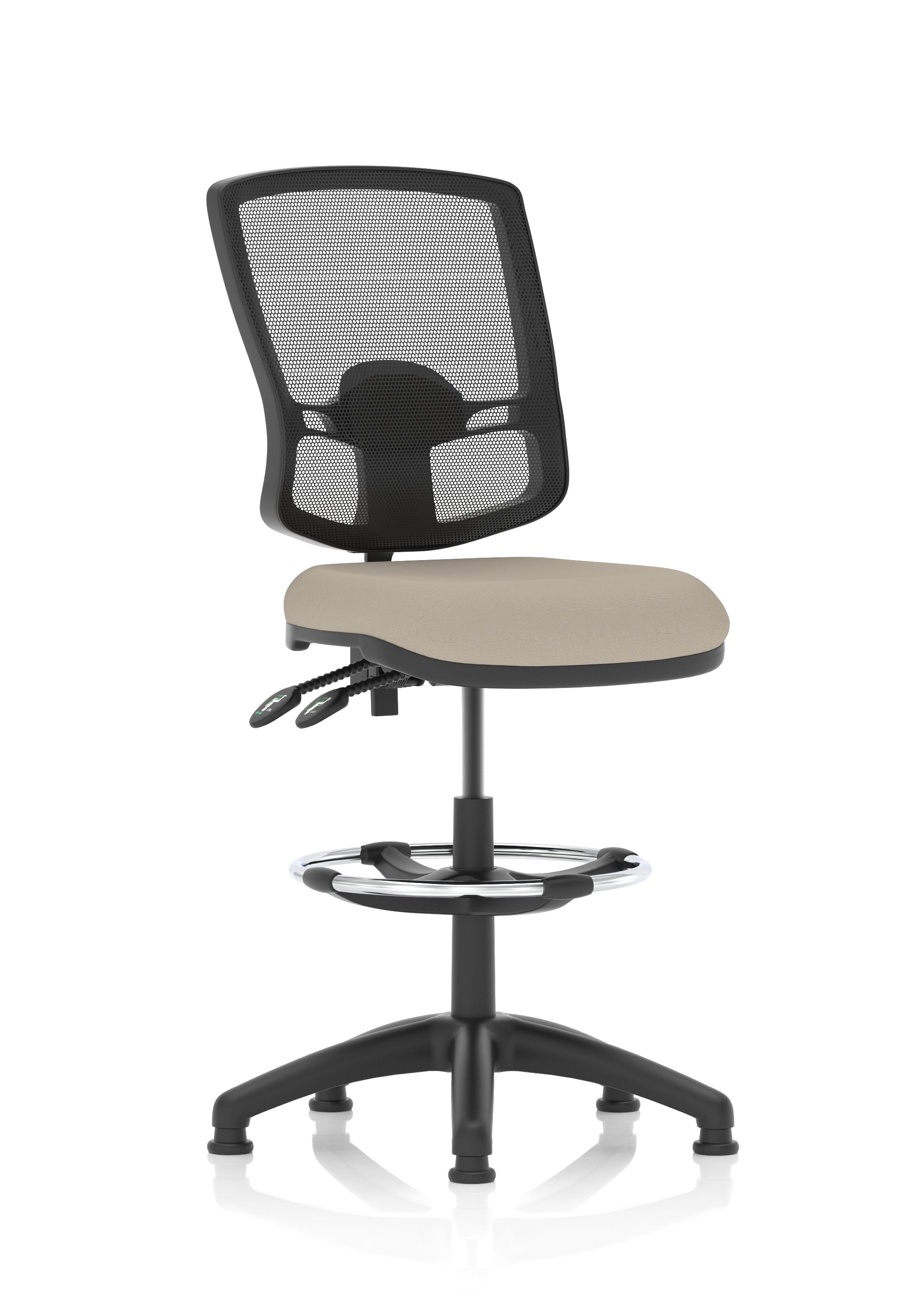 Eclipse Plus II Deluxe Mesh Back Task Operator Office Chair In Quest And Rivet Fabric