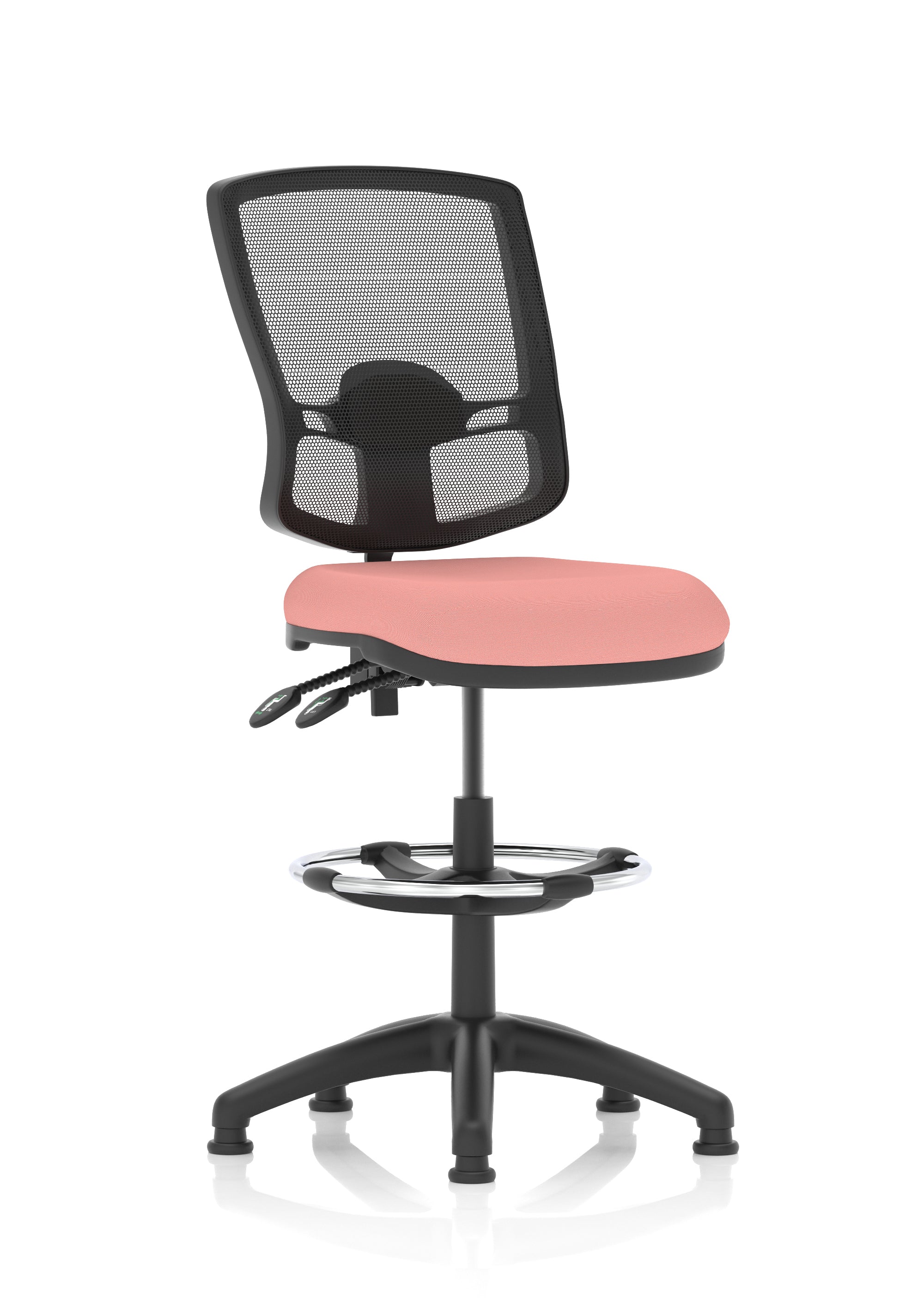 Eclipse Plus II Deluxe Mesh Back Task Operator Office Chair In Quest And Rivet Fabric