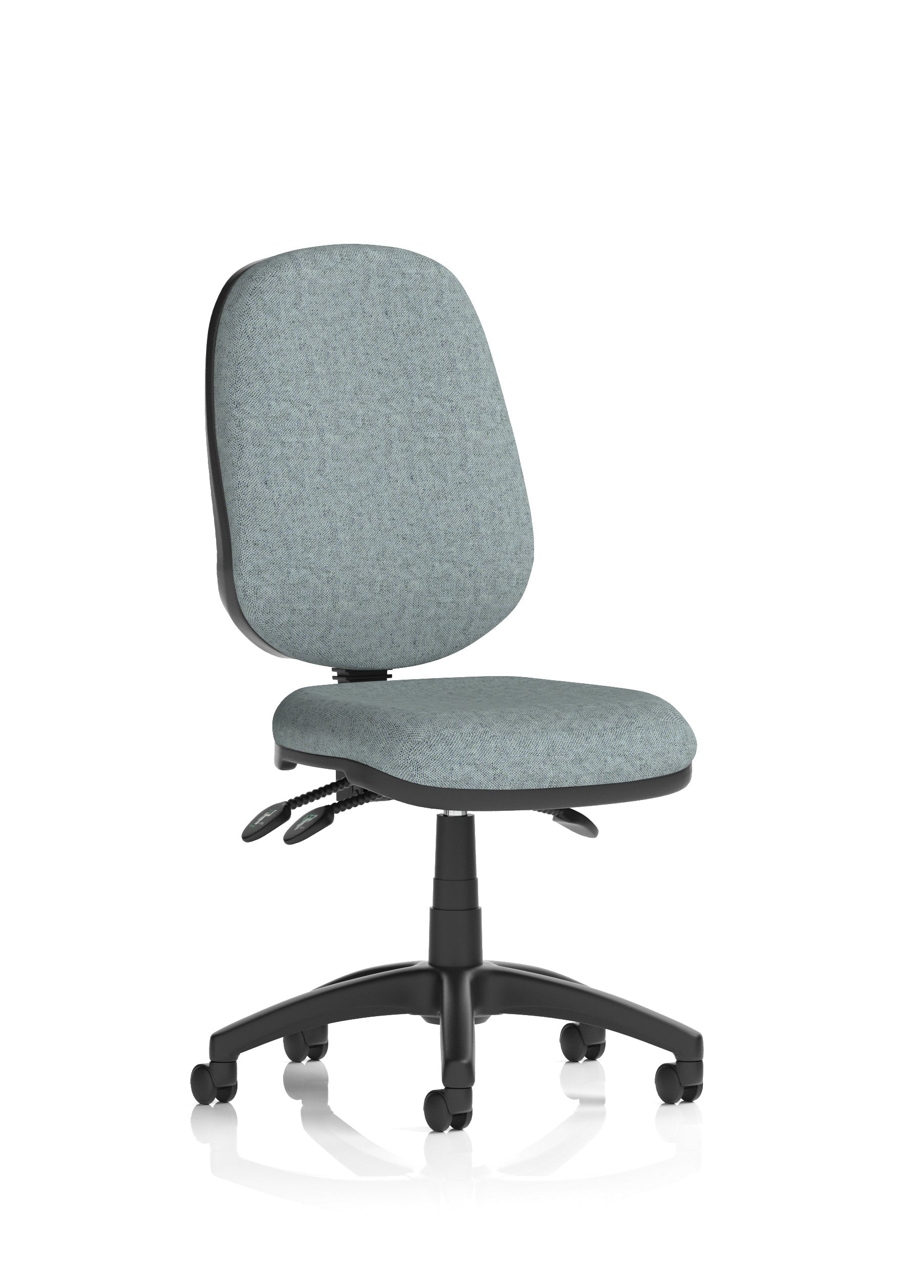 Eclipse Plus III Medium Back Task Operator Office Chair In Quest And Rivet Fabric