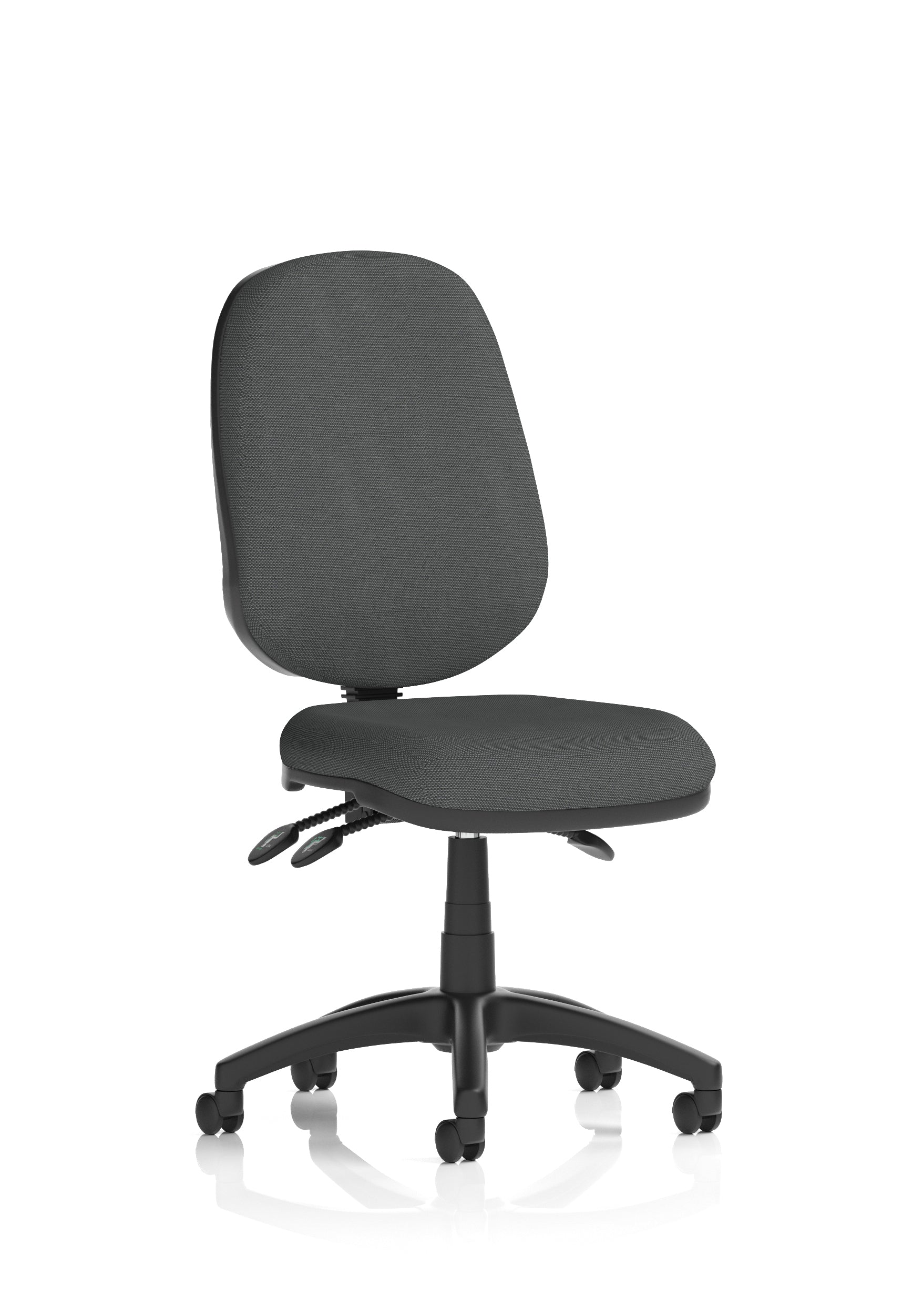Eclipse Plus III Medium Back Task Operator Office Chair In Quest And Rivet Fabric