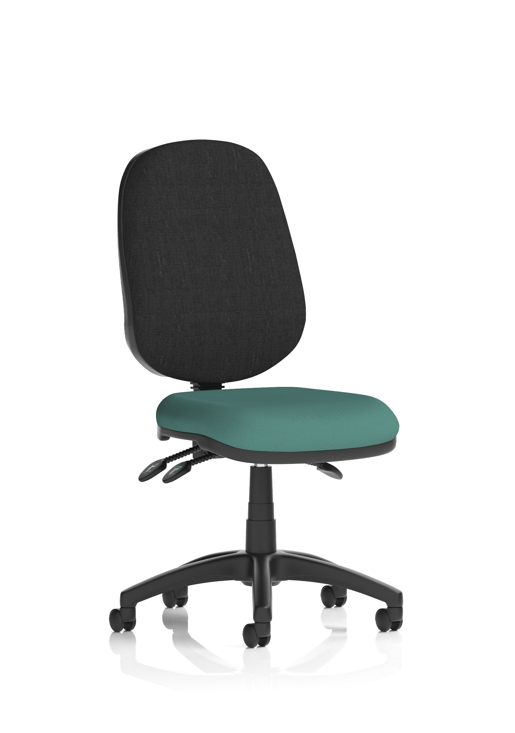 Eclipse Plus III Medium Back Task Operator Office Chair In Quest And Rivet Fabric