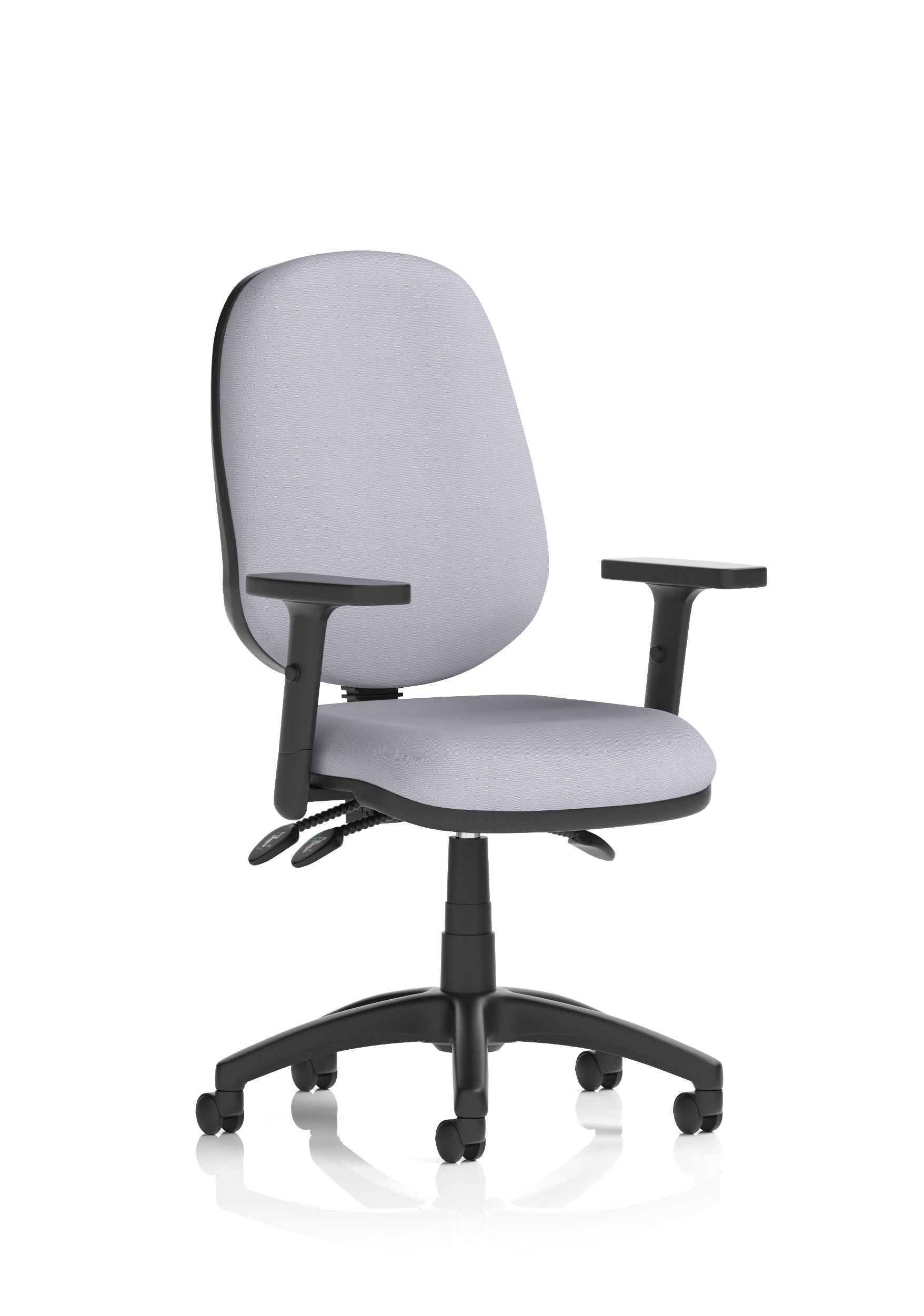 Eclipse Plus III Medium Back Task Operator Office Chair In Quest And Rivet Fabric