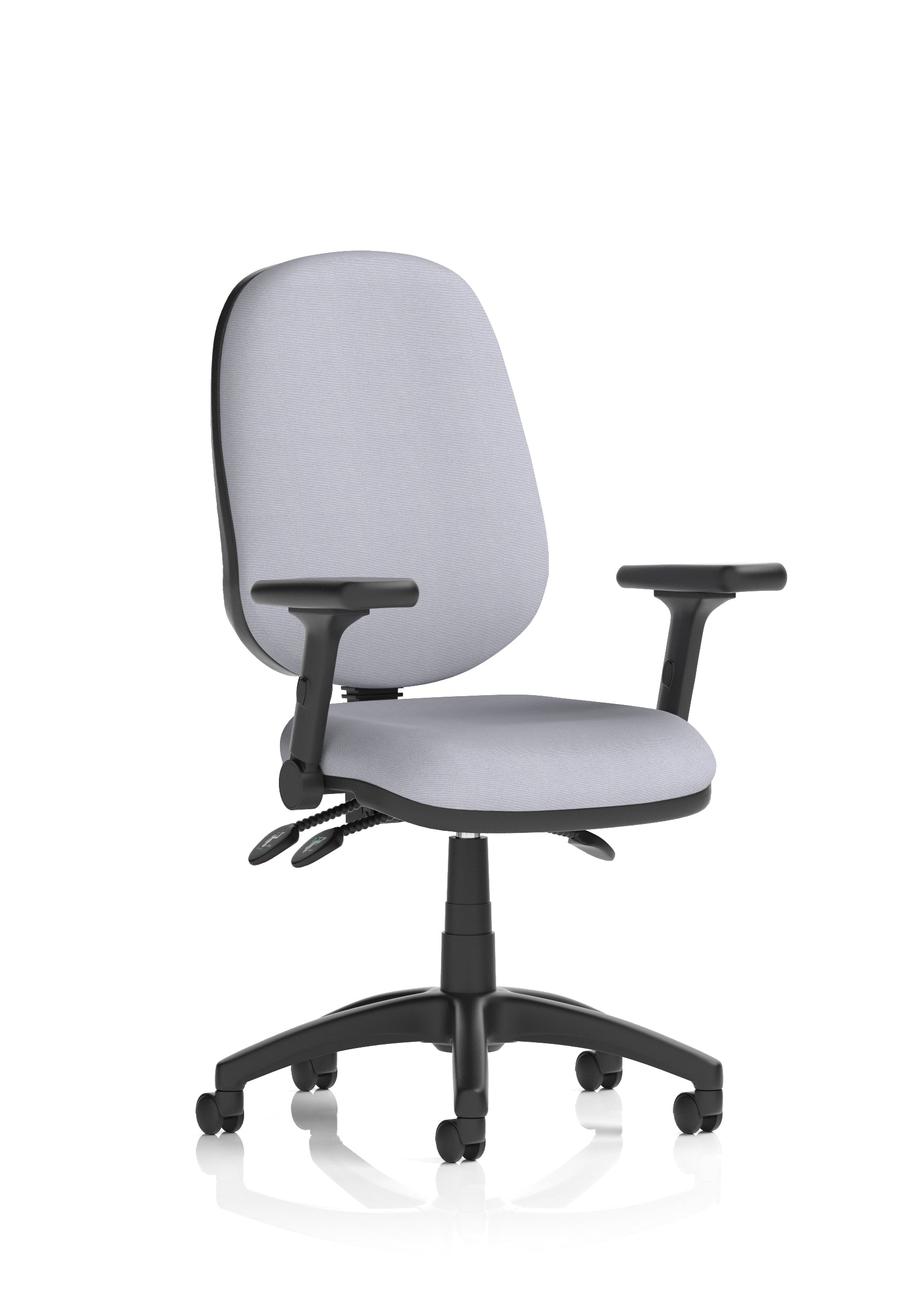 Eclipse Plus III Medium Back Task Operator Office Chair In Quest And Rivet Fabric