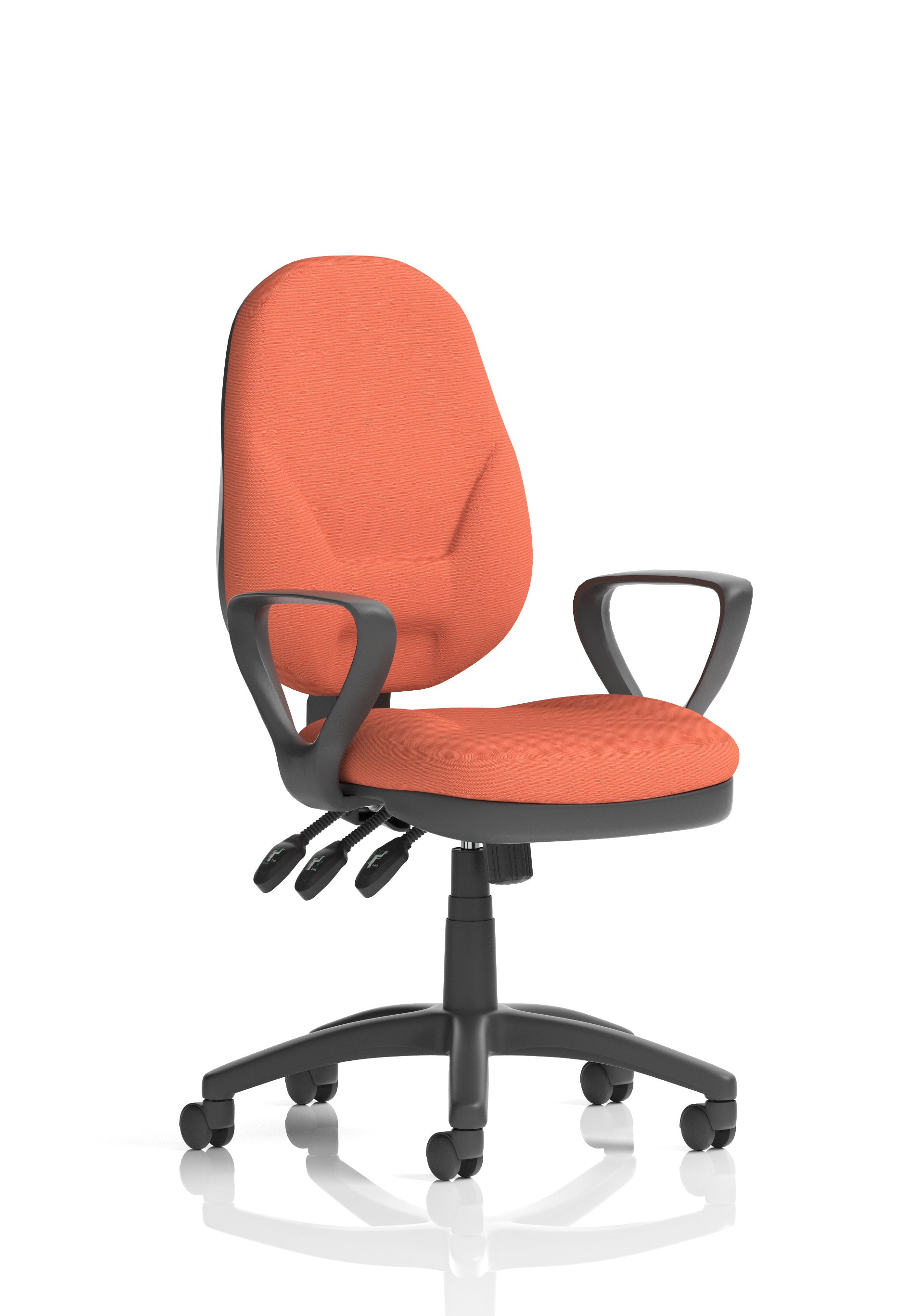 Eclipse Plus XL High Back Task Operator Office Chair In Quest And Rivet Fabric