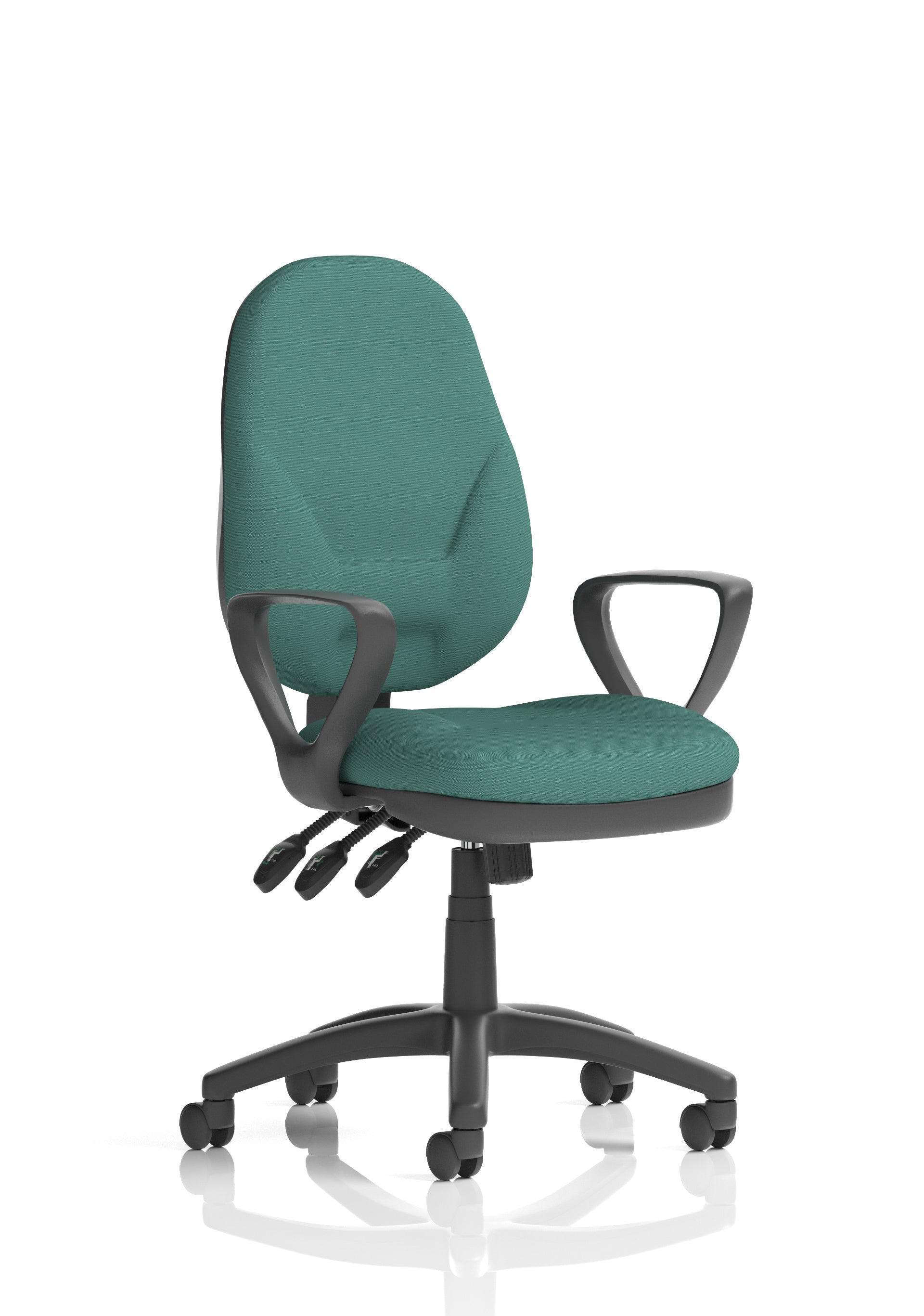 Eclipse Plus XL High Back Task Operator Office Chair In Quest And Rivet Fabric