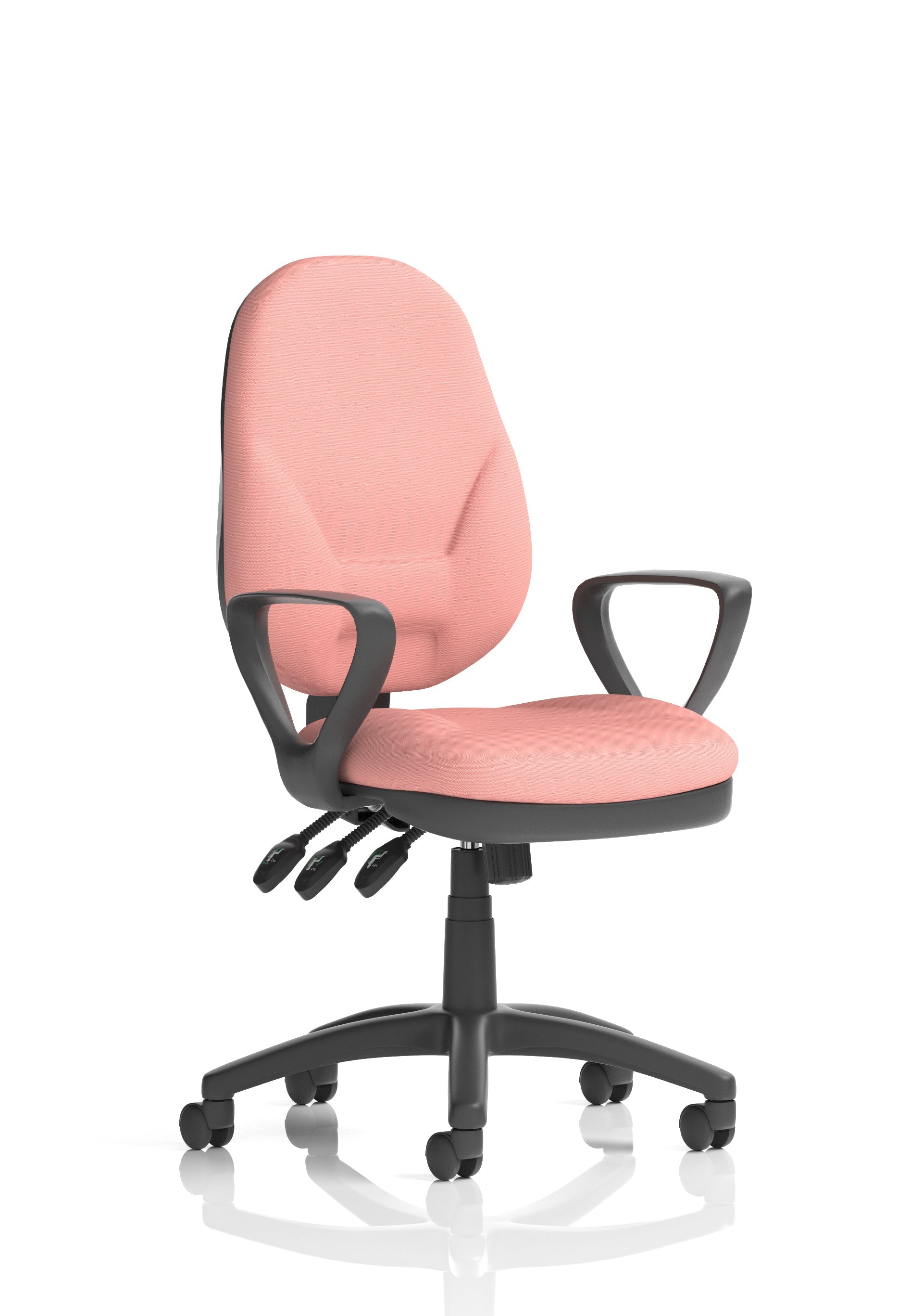 Eclipse Plus XL High Back Task Operator Office Chair In Quest And Rivet Fabric