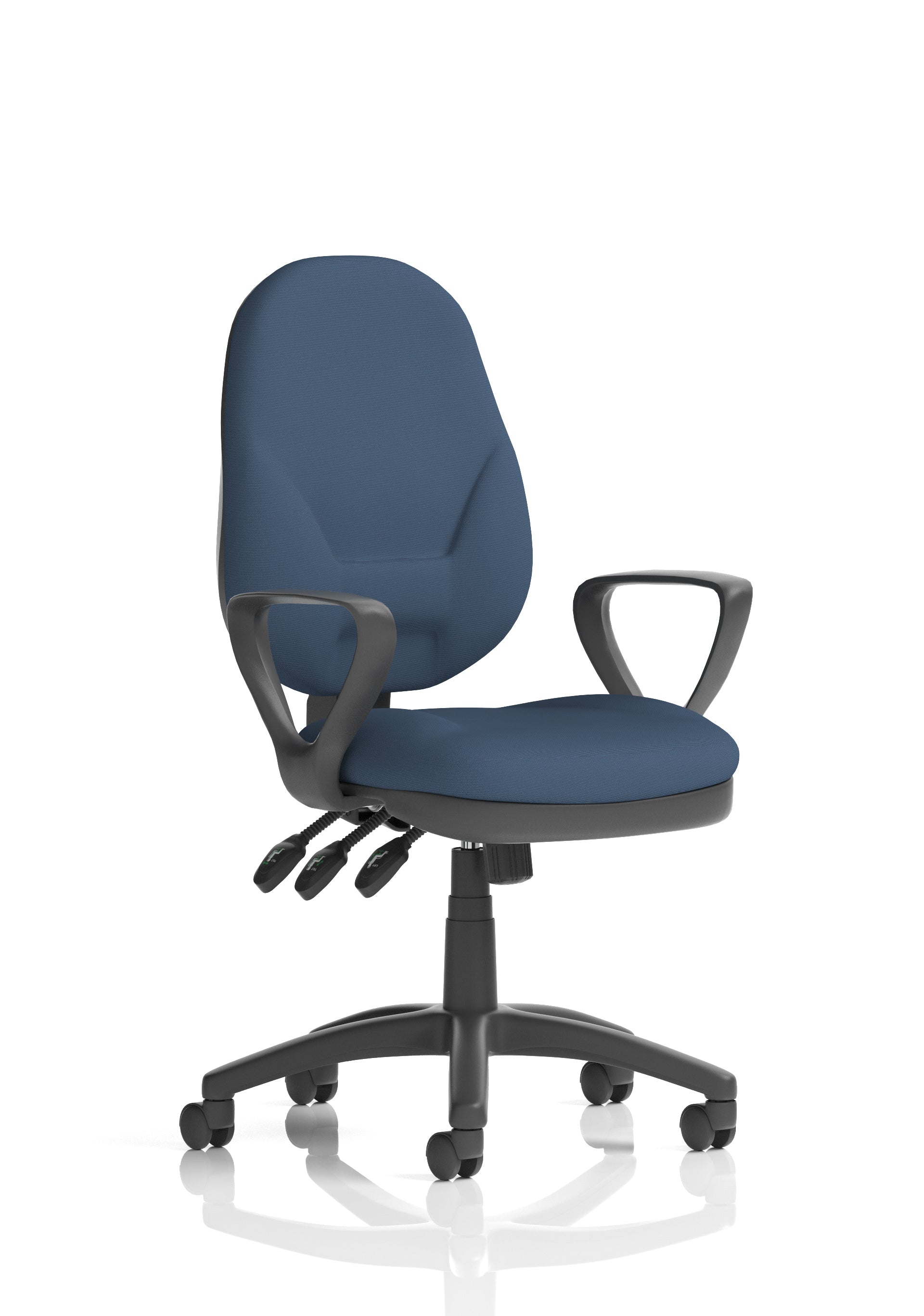Eclipse Plus XL High Back Task Operator Office Chair In Quest And Rivet Fabric