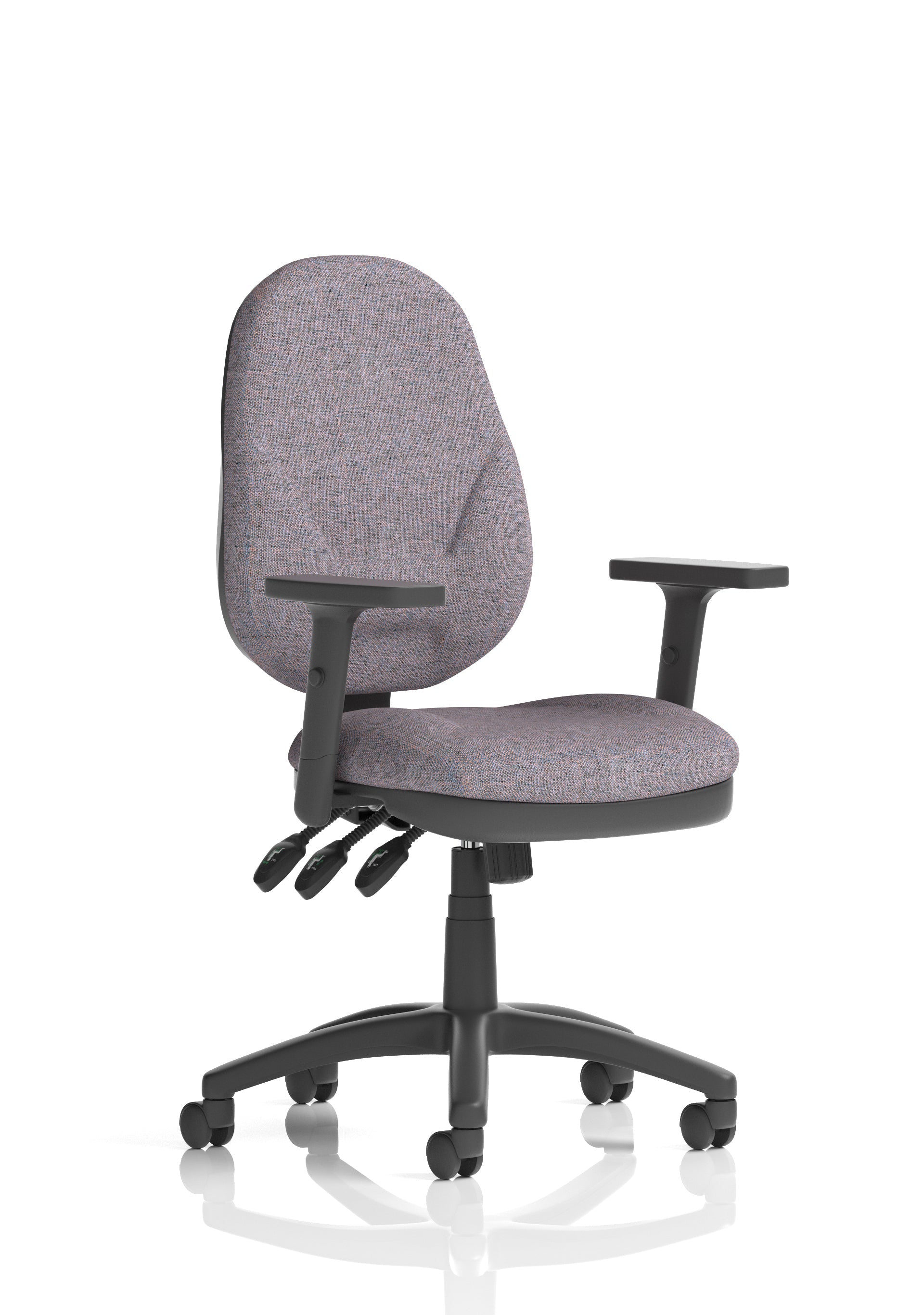 Eclipse Plus XL High Back Task Operator Office Chair In Quest And Rivet Fabric