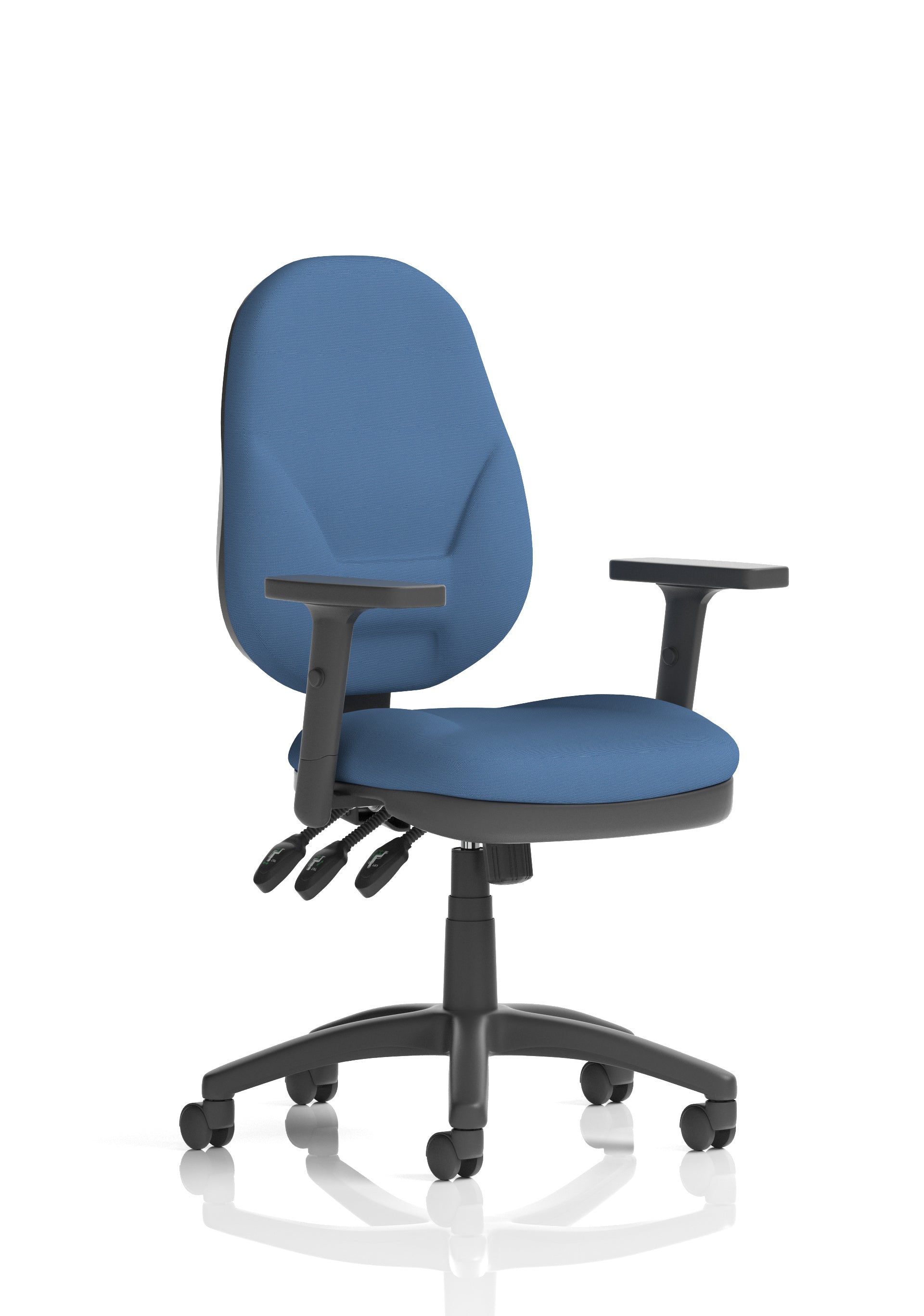Eclipse Plus XL High Back Task Operator Office Chair In Quest And Rivet Fabric