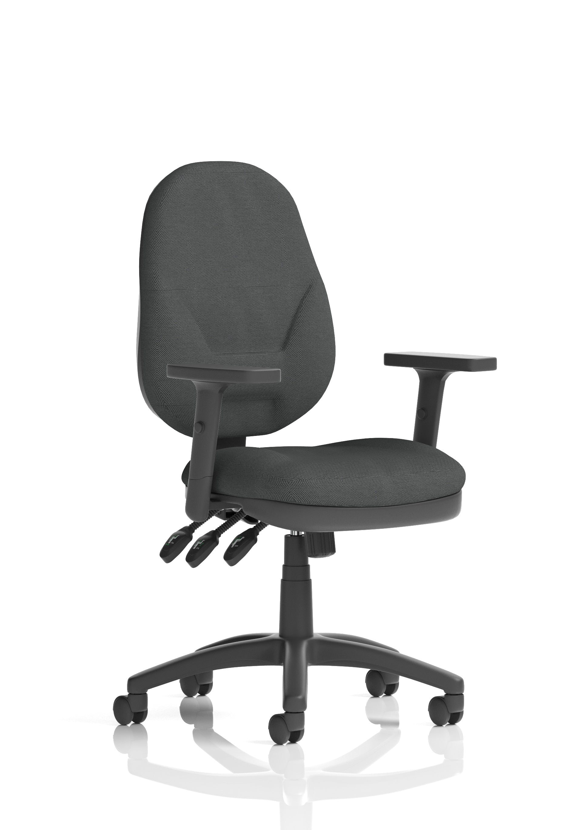 Eclipse Plus XL High Back Task Operator Office Chair In Quest And Rivet Fabric