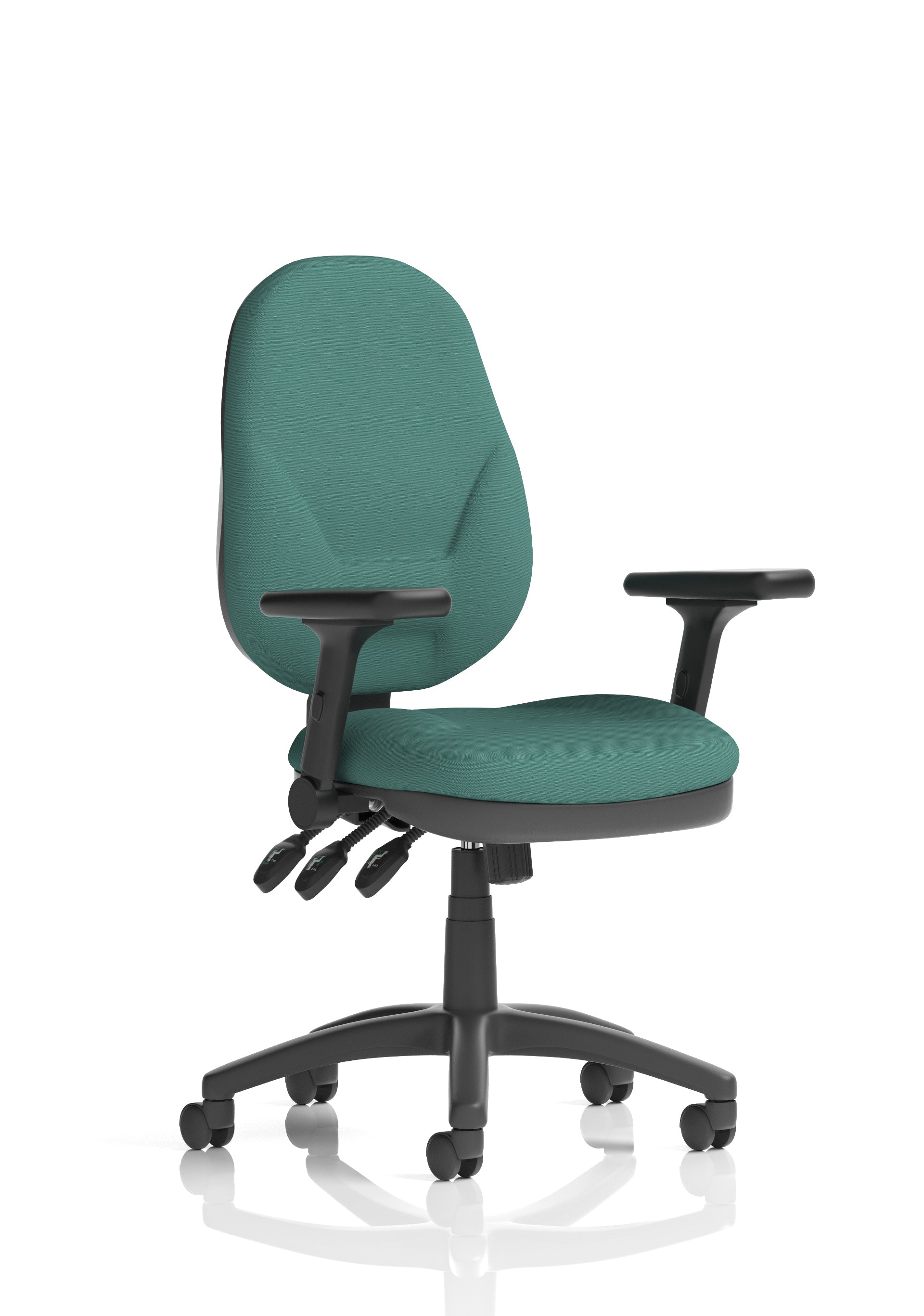 Eclipse Plus XL High Back Task Operator Office Chair In Quest And Rivet Fabric