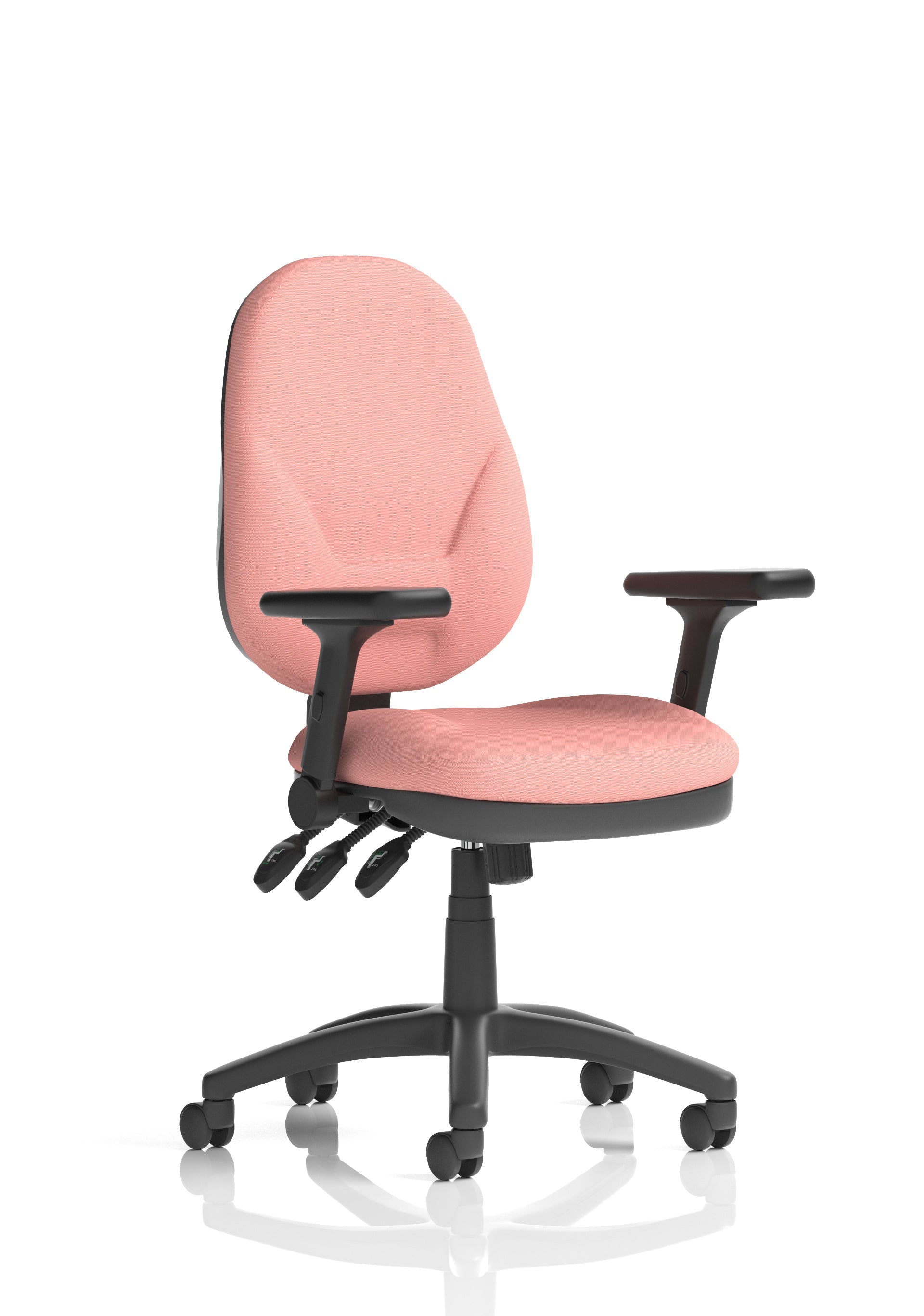 Eclipse Plus XL High Back Task Operator Office Chair In Quest And Rivet Fabric