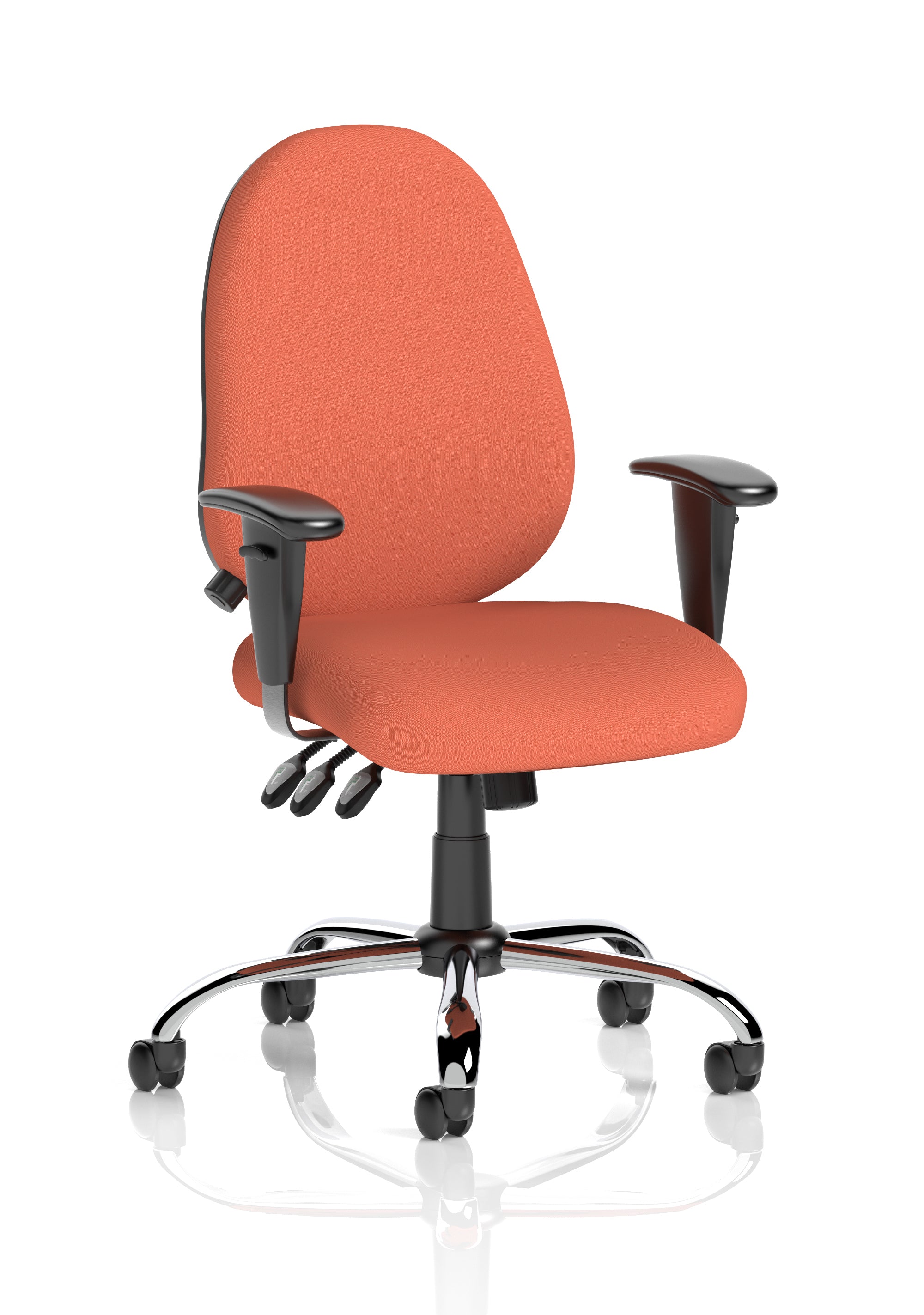 Lisbon Medium Back Task Operator Office Chair with Height Adjustable Arms