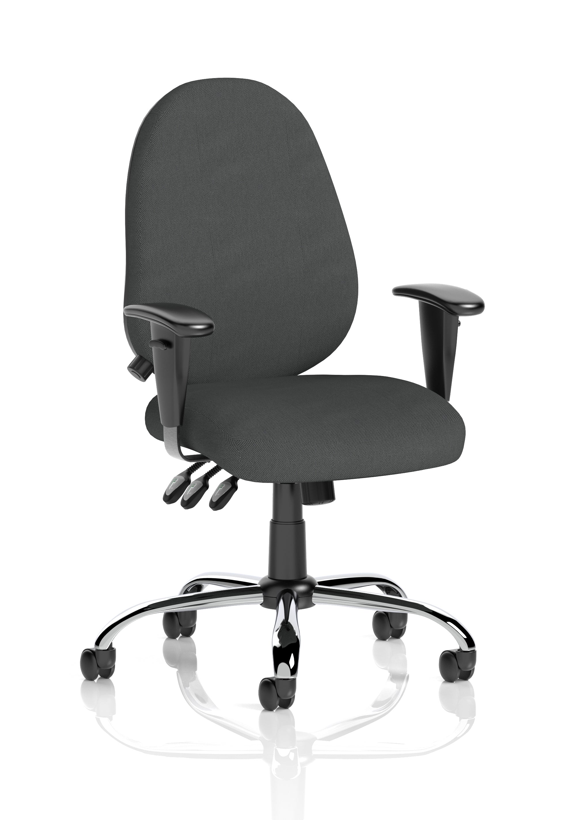 Lisbon Medium Back Task Operator Office Chair with Height Adjustable Arms
