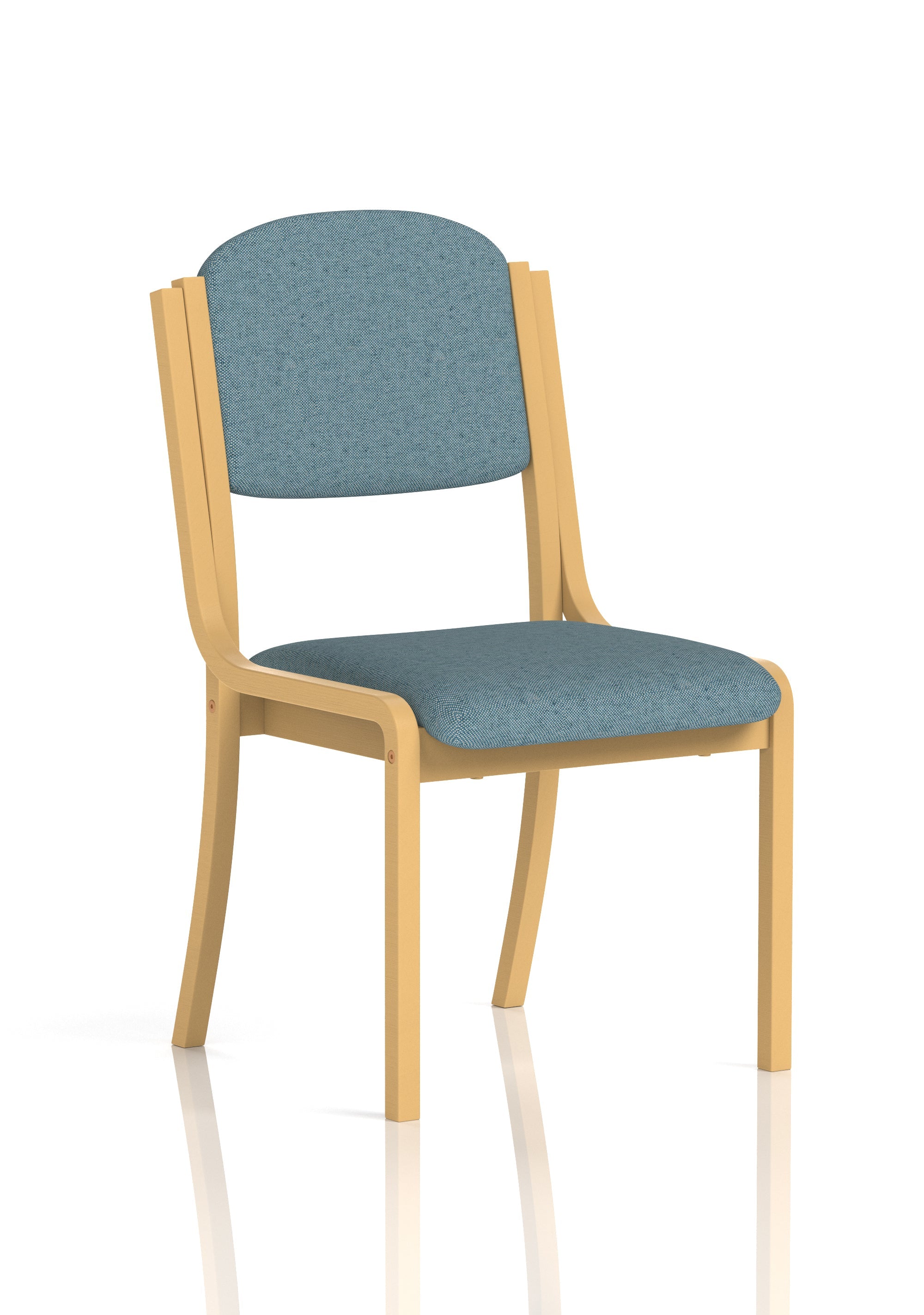 Madrid Wooden Frame Visitor Chair with Arms