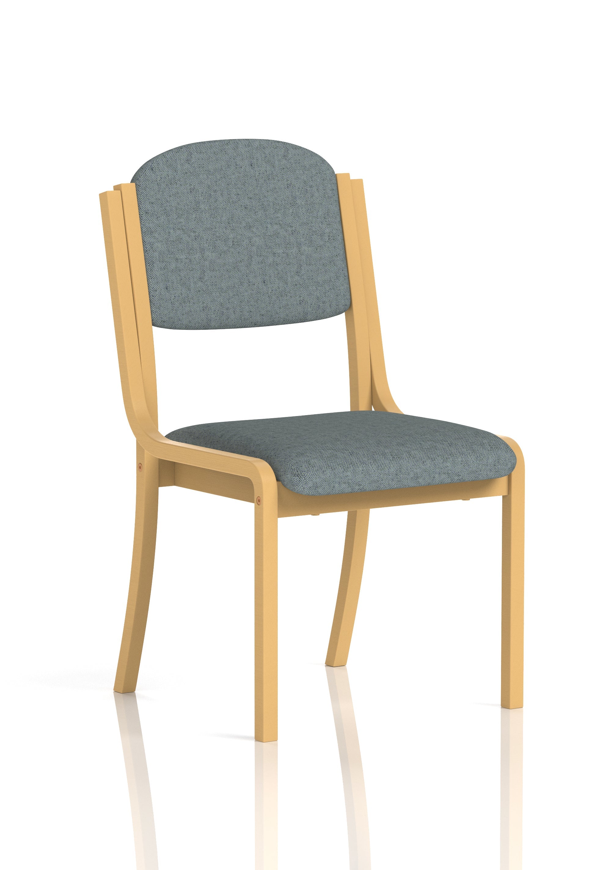 Madrid Wooden Frame Visitor Chair with Arms