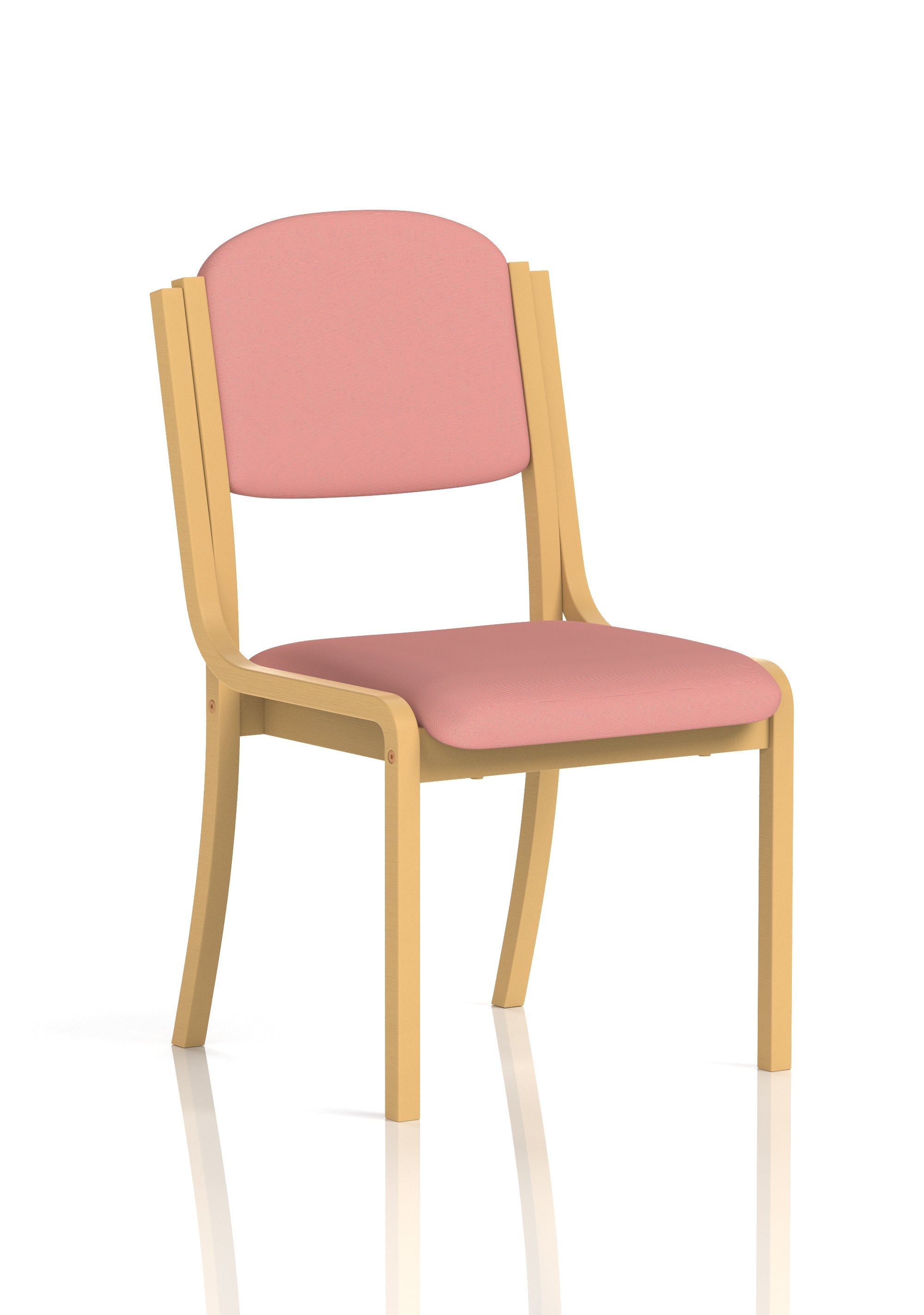 Madrid Wooden Frame Visitor Chair with Arms