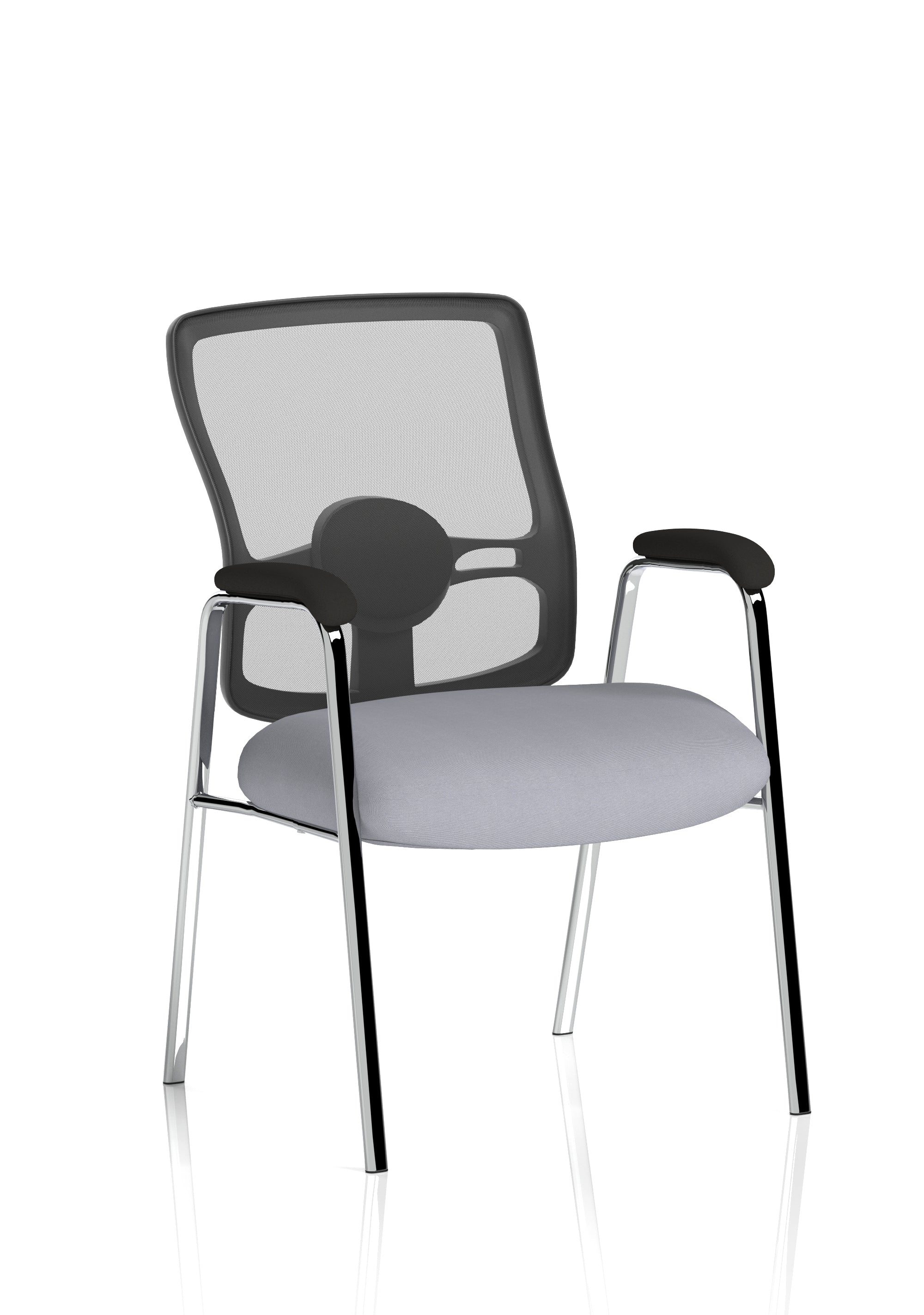 Portland Medium Mesh Back (Straight Leg) Visitor Chair with Arms