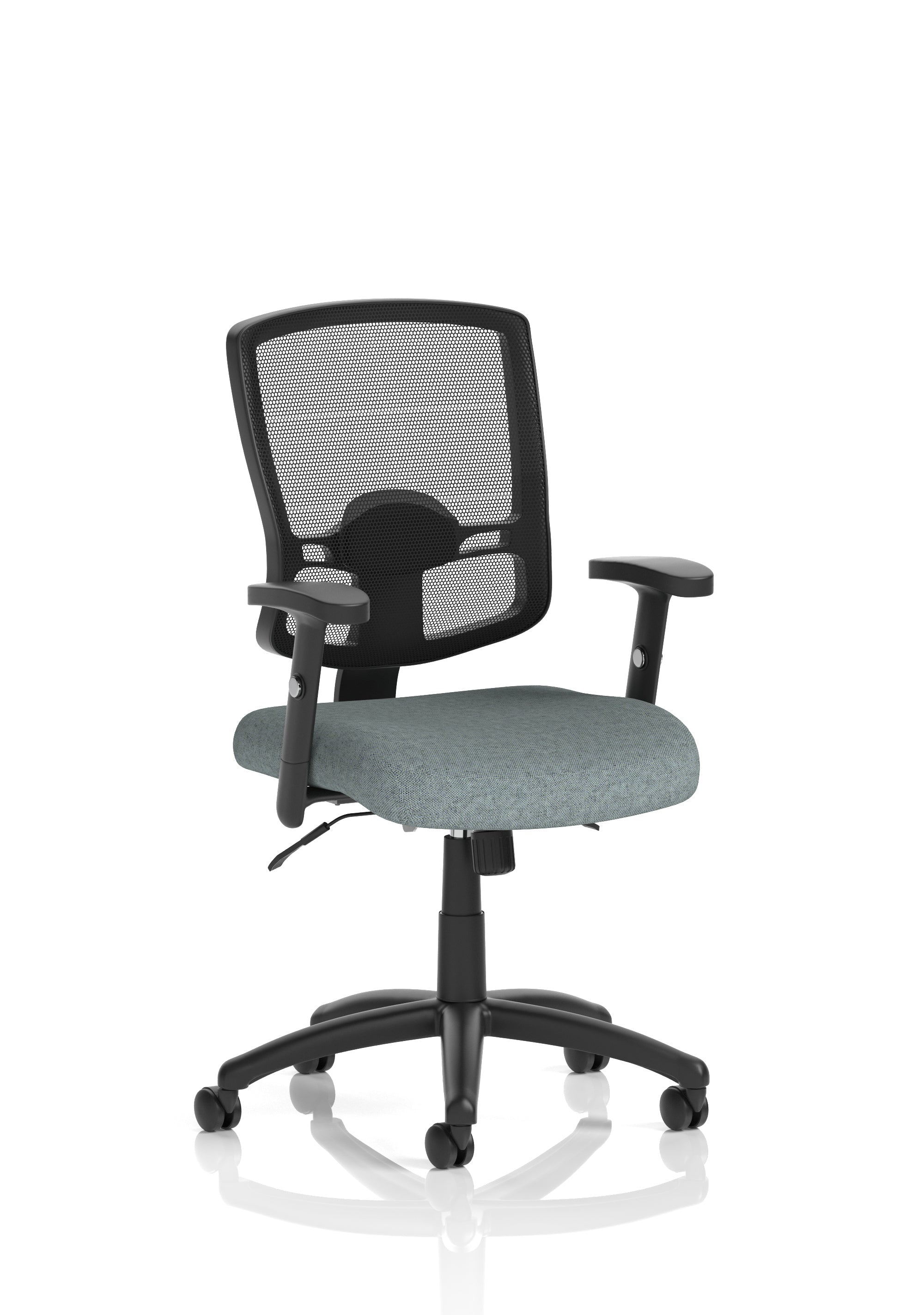 Portland II Medium Mesh Back Task Operator Office Chair with Arms