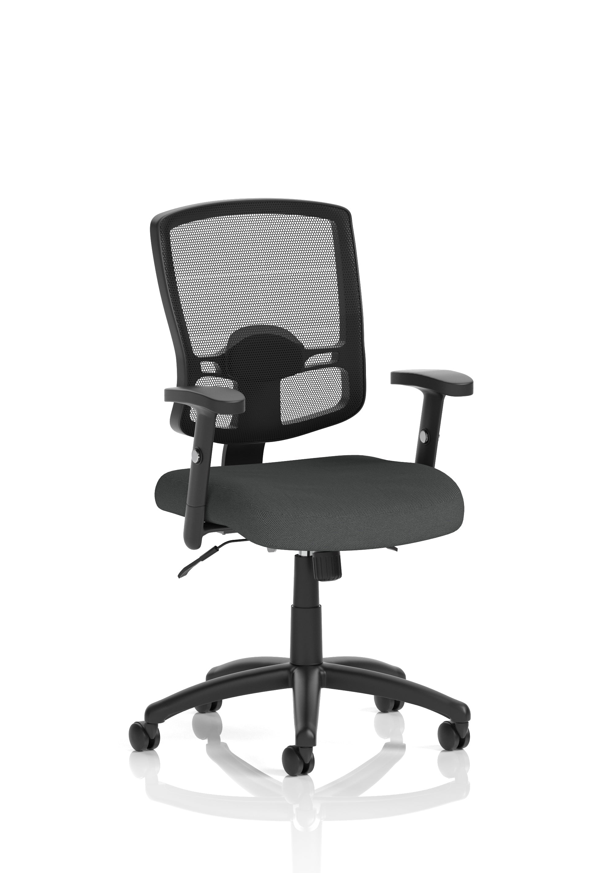Portland II Medium Mesh Back Task Operator Office Chair with Arms