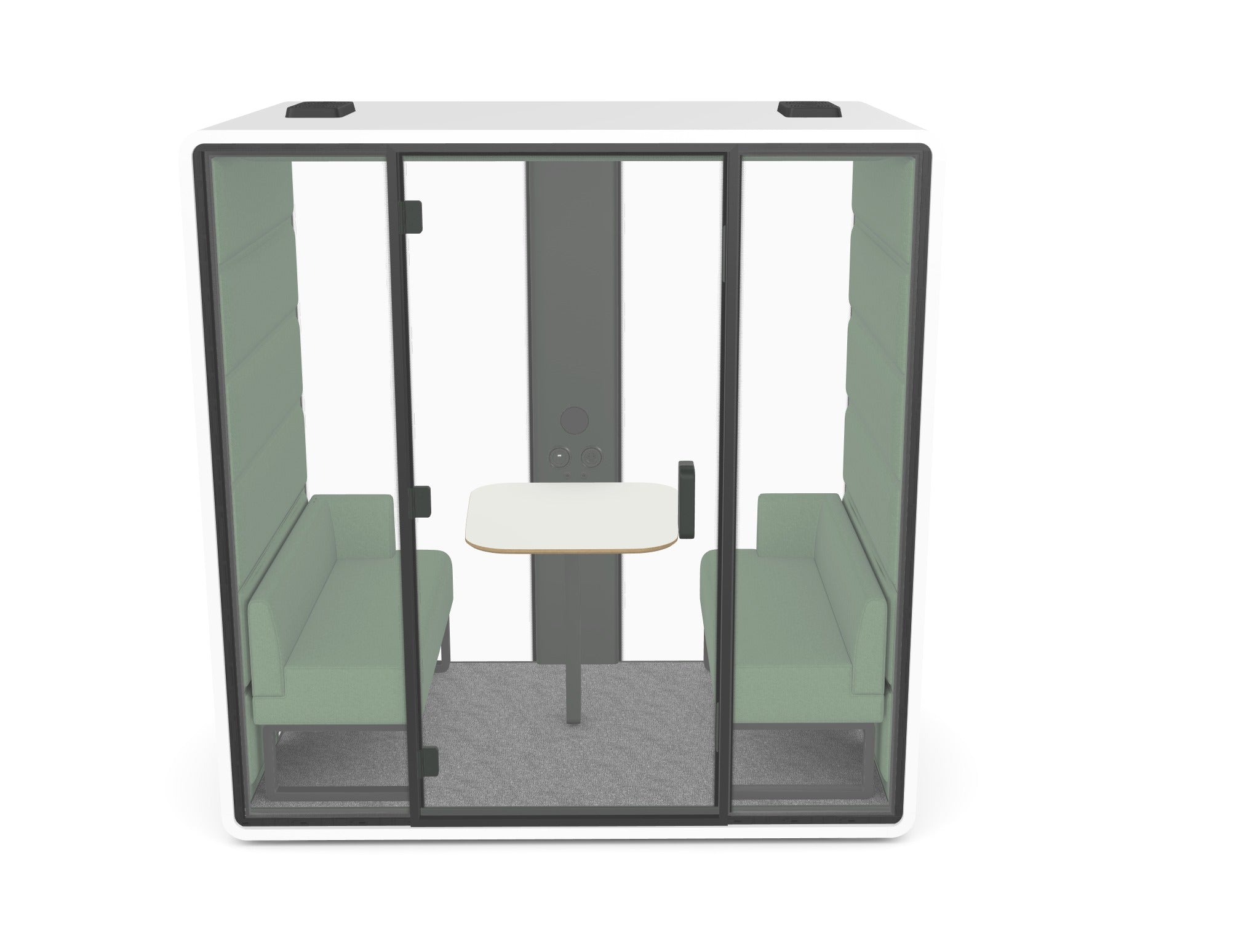 Hush Free M Meeting Pod Green Interior
