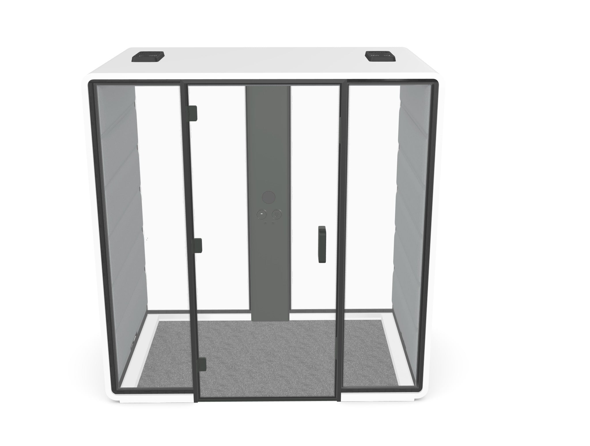 hush access m white outer frame grey fabric internal