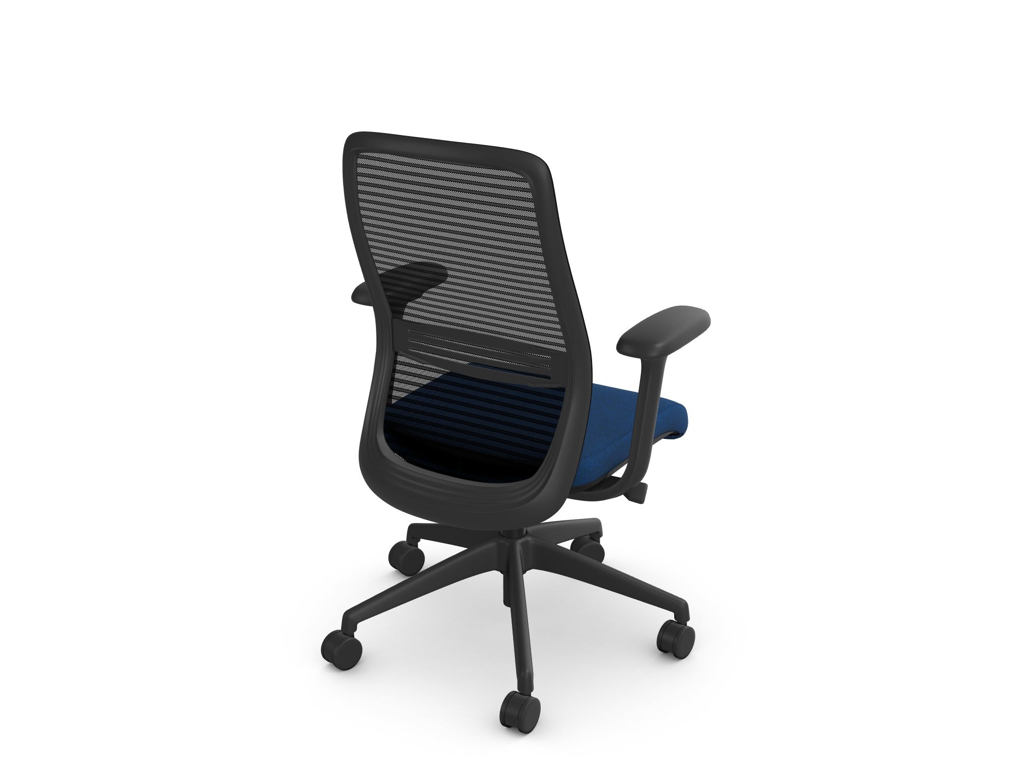 NV Mesh Chair with dark blue seat fabric - Niodonline.co.uk