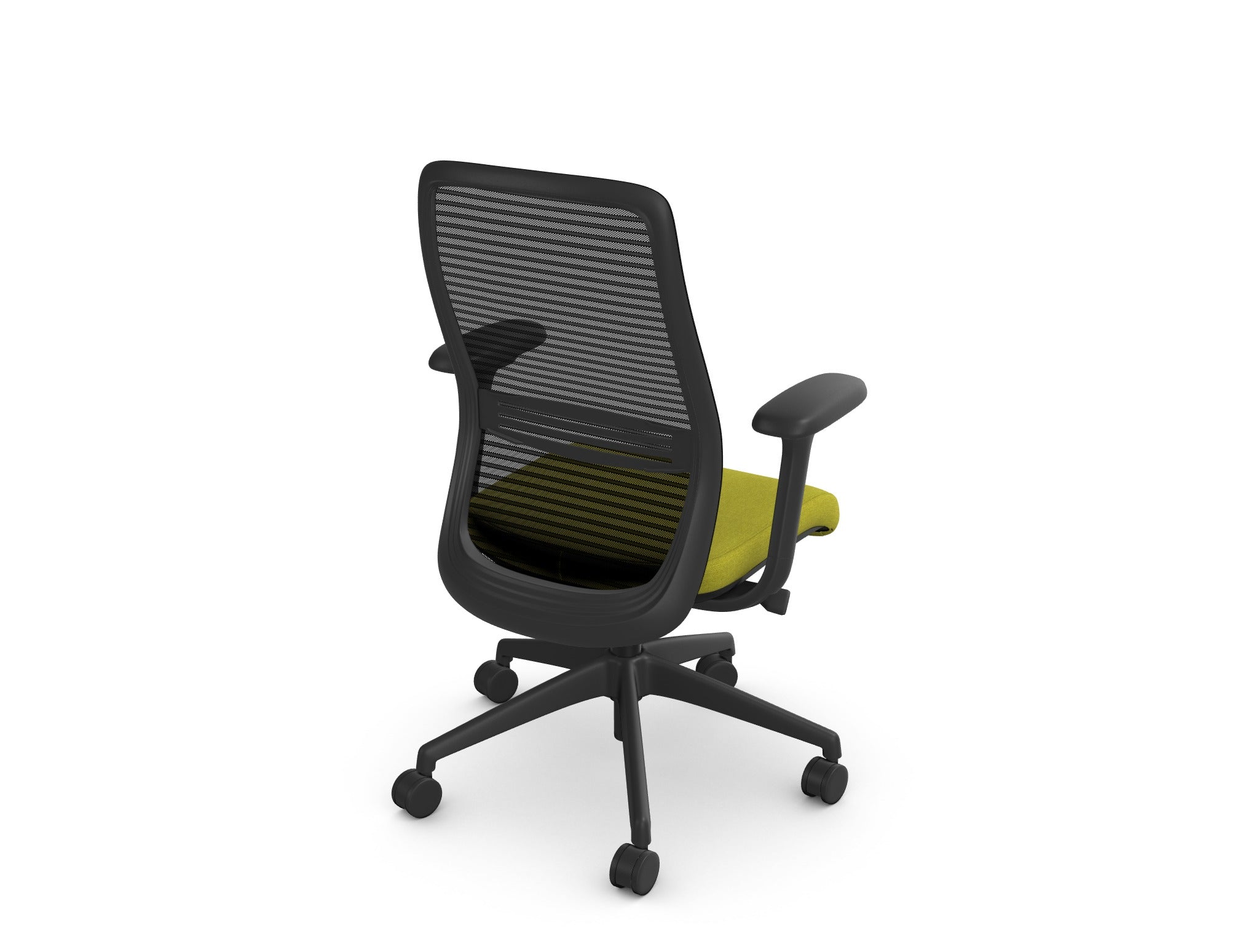 Niodonline | Nv mesh chair from edit office with lime green seat pad and lumbar support 