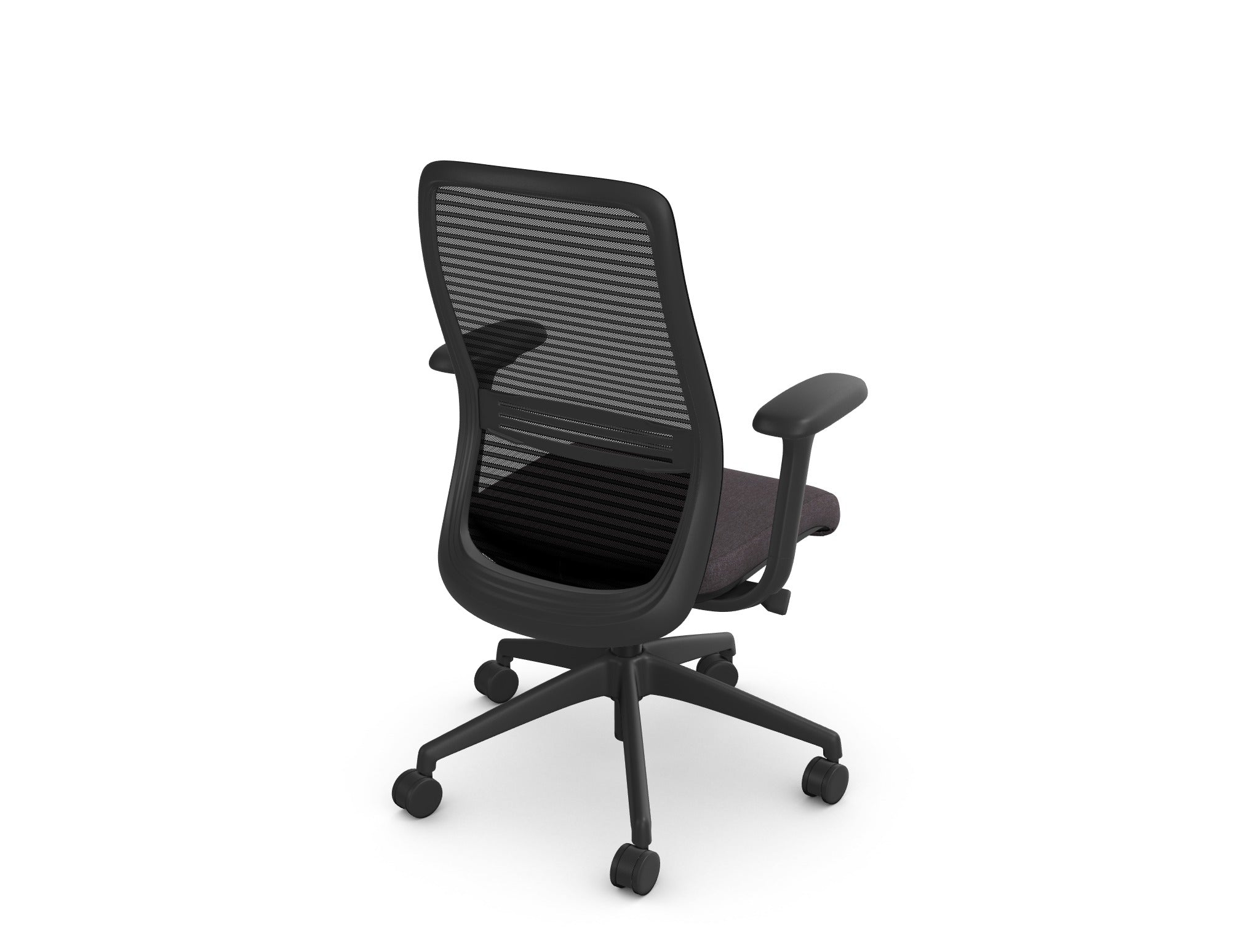 NV Mesh office chair with adjustable lumbar support with chorcoal seat fabric | NIODONLINE