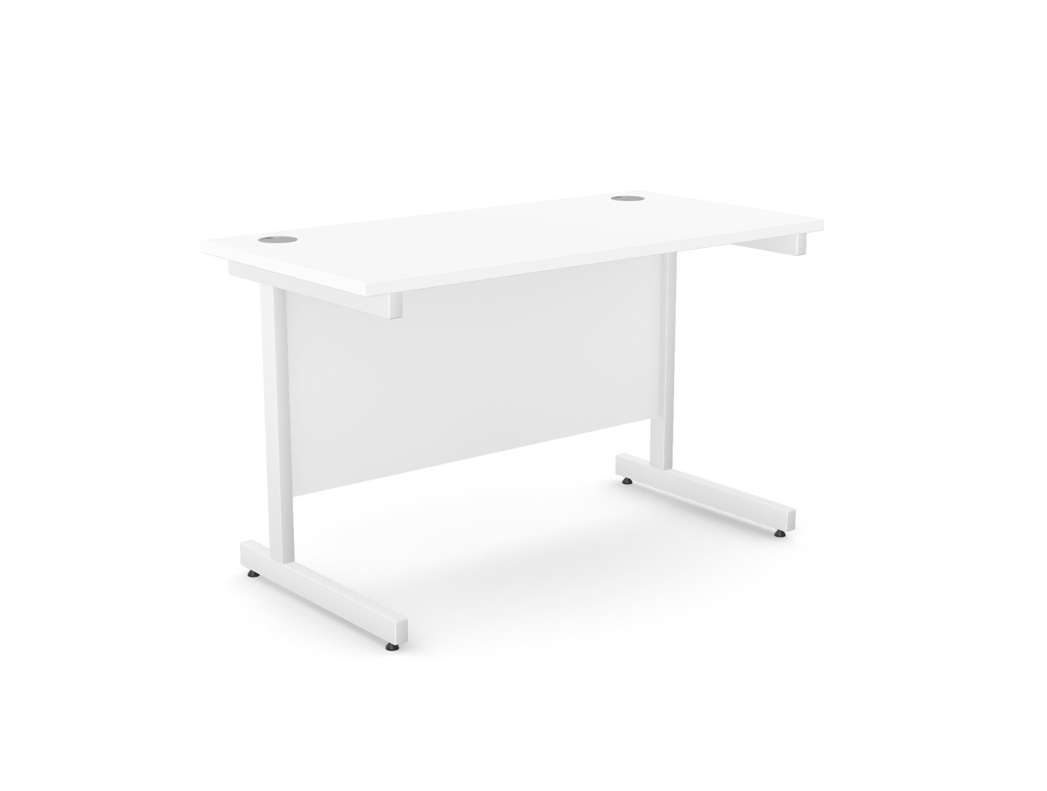 Ashford twin leg straight desk 600mm deep