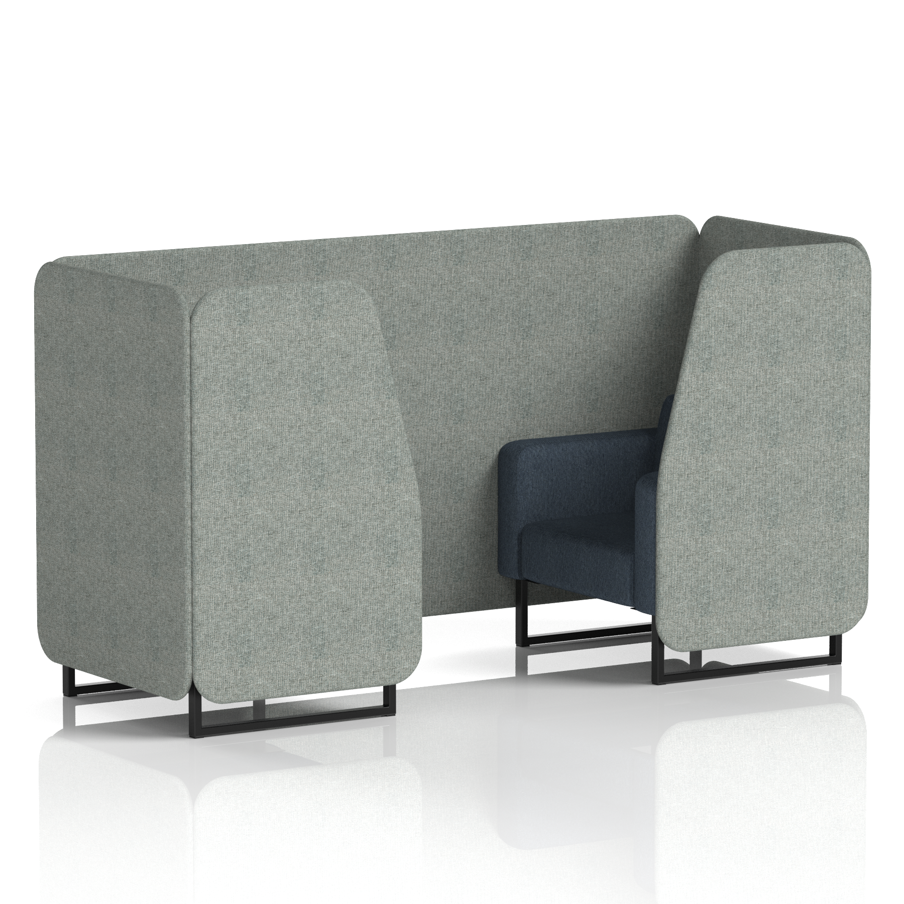 Brixworth Booth With Black Legs in Two Tone