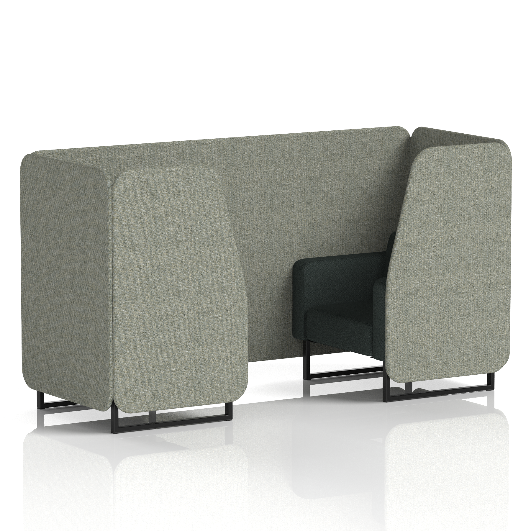 Brixworth Booth With Black Legs in Two Tone