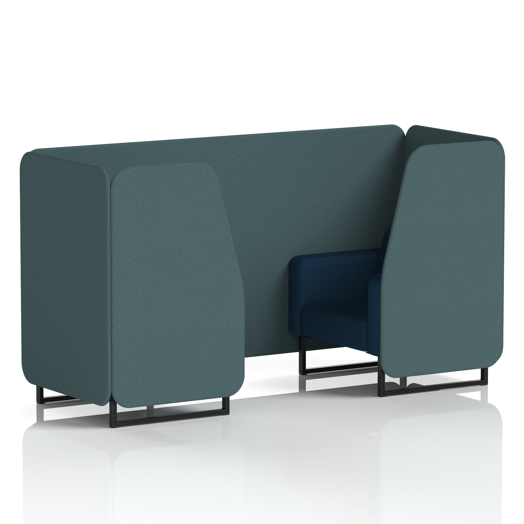 Brixworth Booth With Black Legs in Two Tone