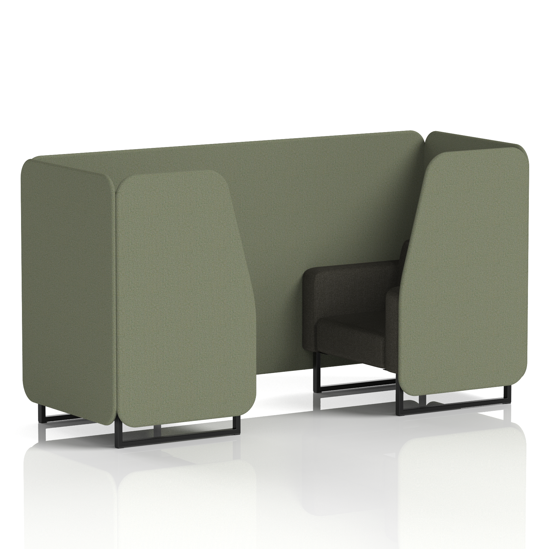 Brixworth Booth With Black Legs in Two Tone