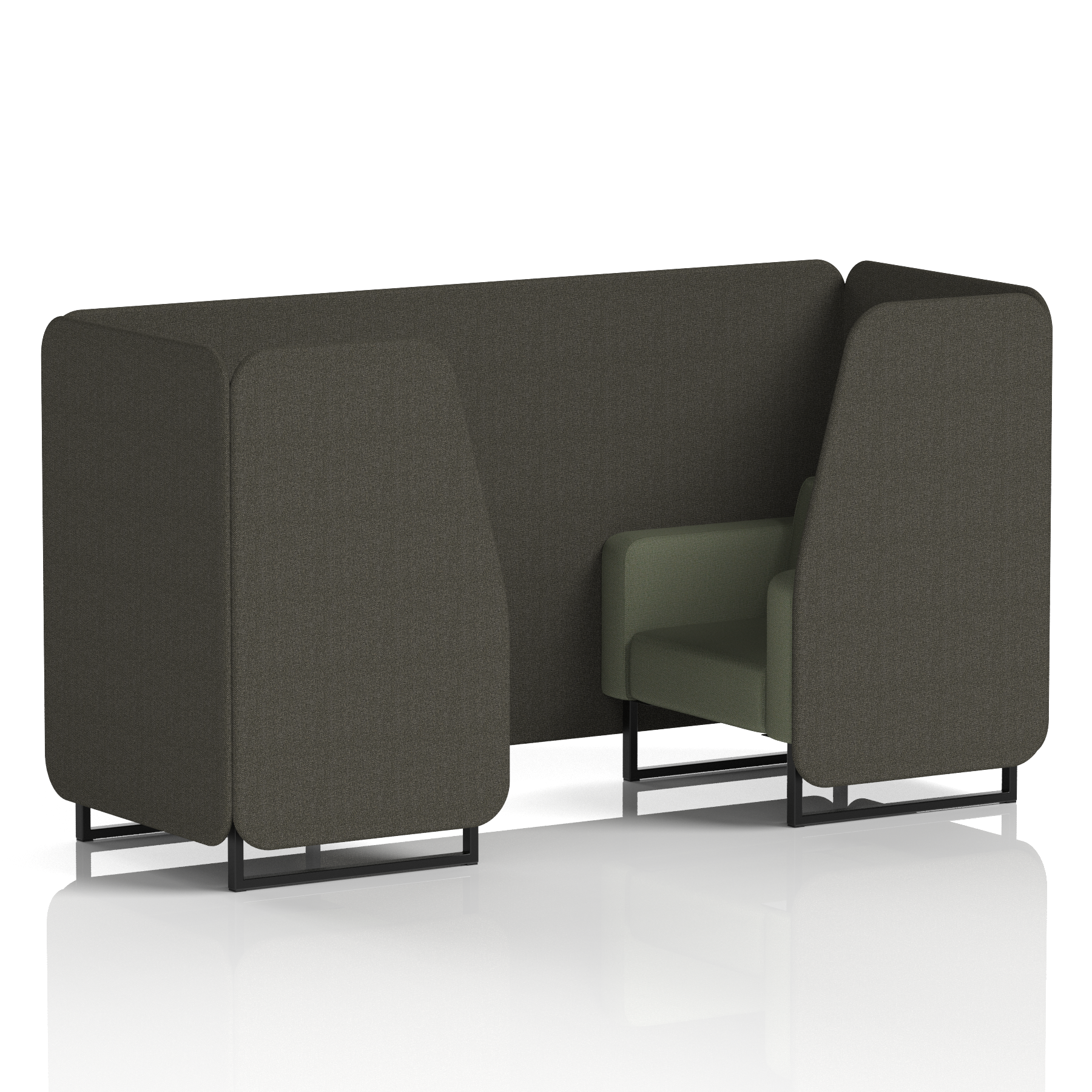 Brixworth Booth With Black Legs in Two Tone