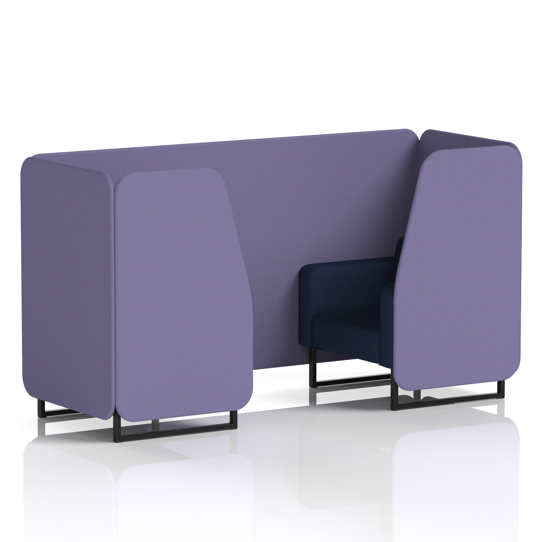 Brixworth Booth With Black Legs in Two Tone