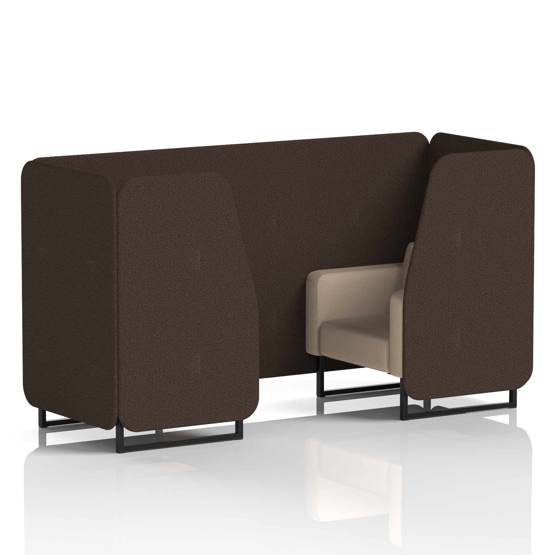 Brixworth Booth With Black Legs in Two Tone